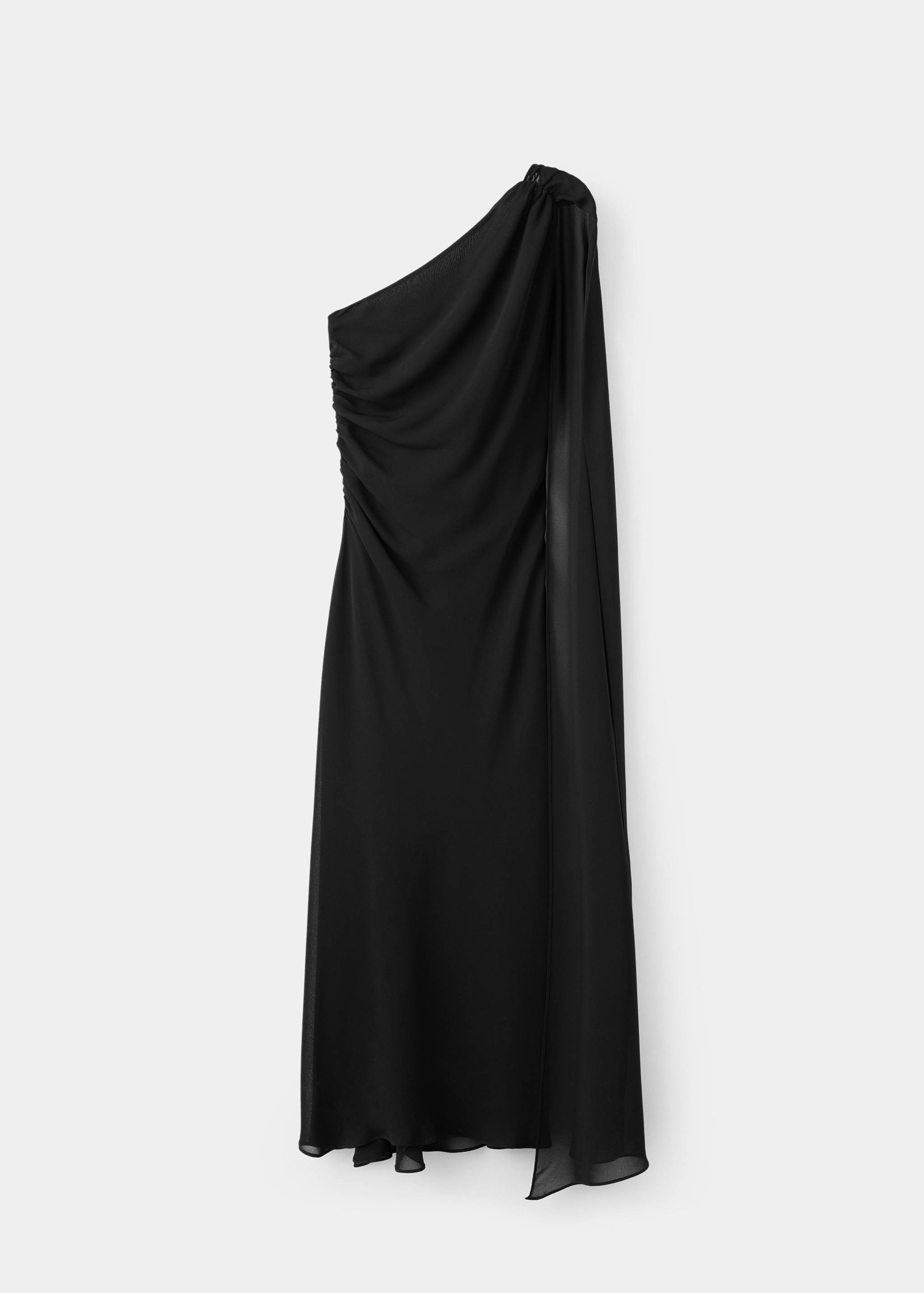 Asymmetrisches Foulard-Kleid - Artikel ohne Model