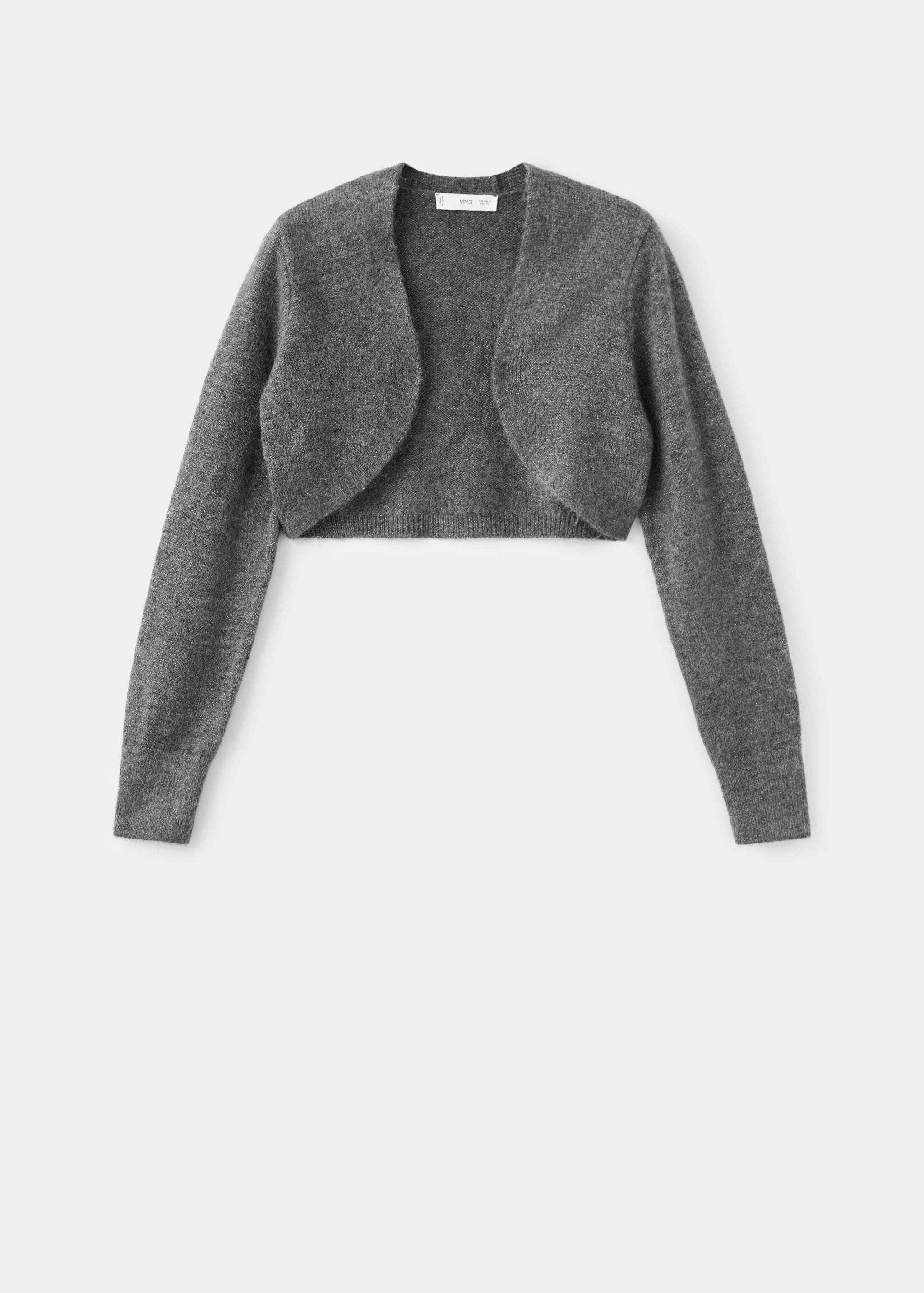 Lurex cropped cardigan - Article without model