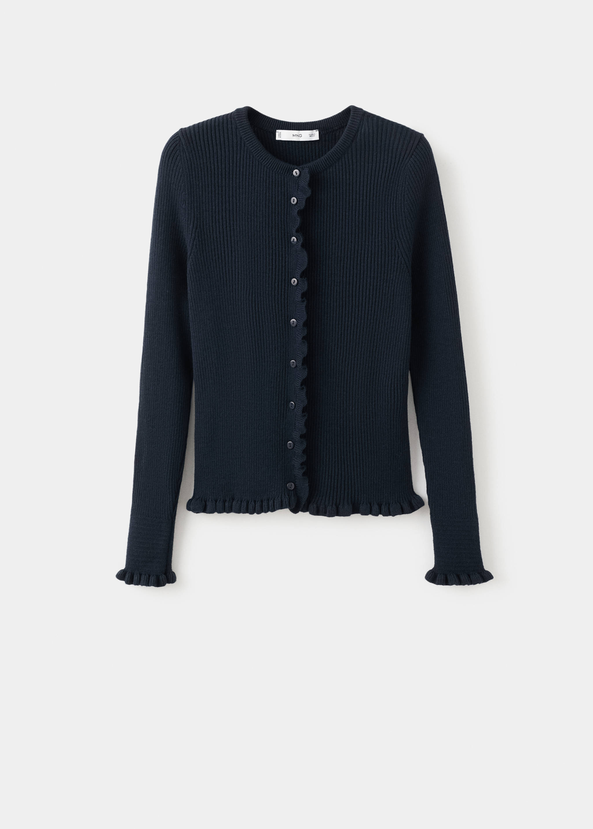 Scalloped edges cardigan - Article without model