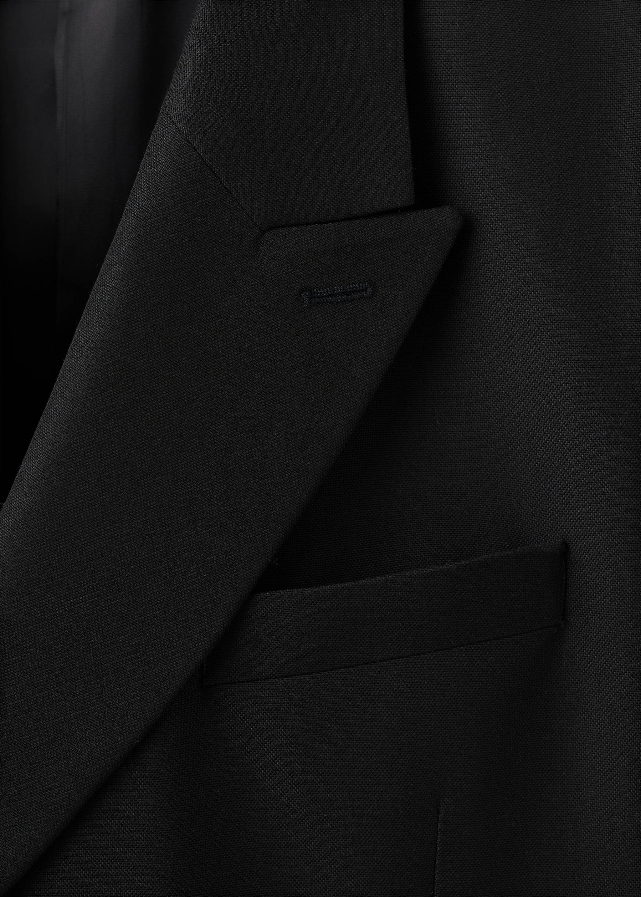 Veste de costume croisée regular-fit - Détail de l'article 0, Noir. Ref: 17019606-00.