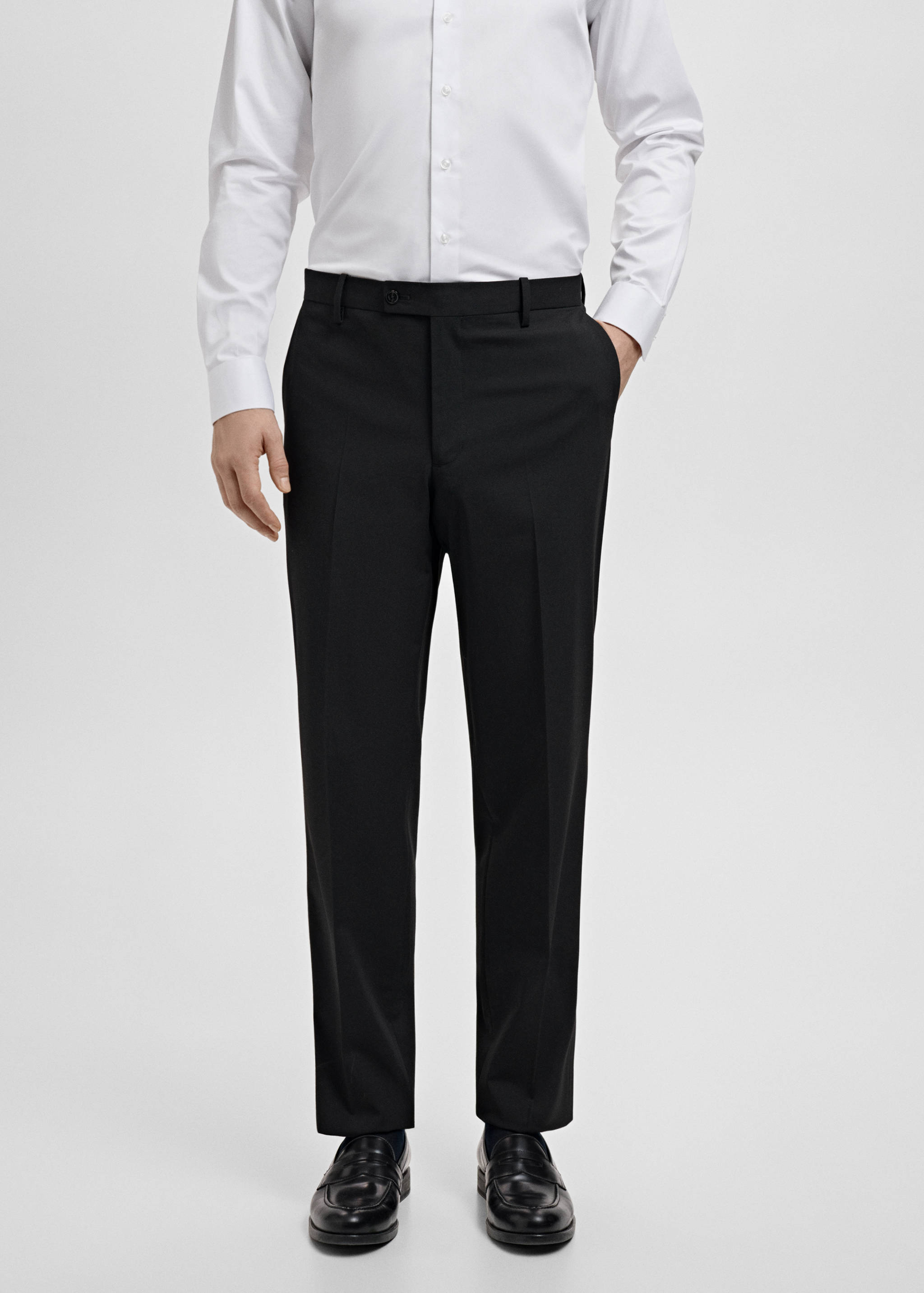 London regular-fit trousers - Medium plane
