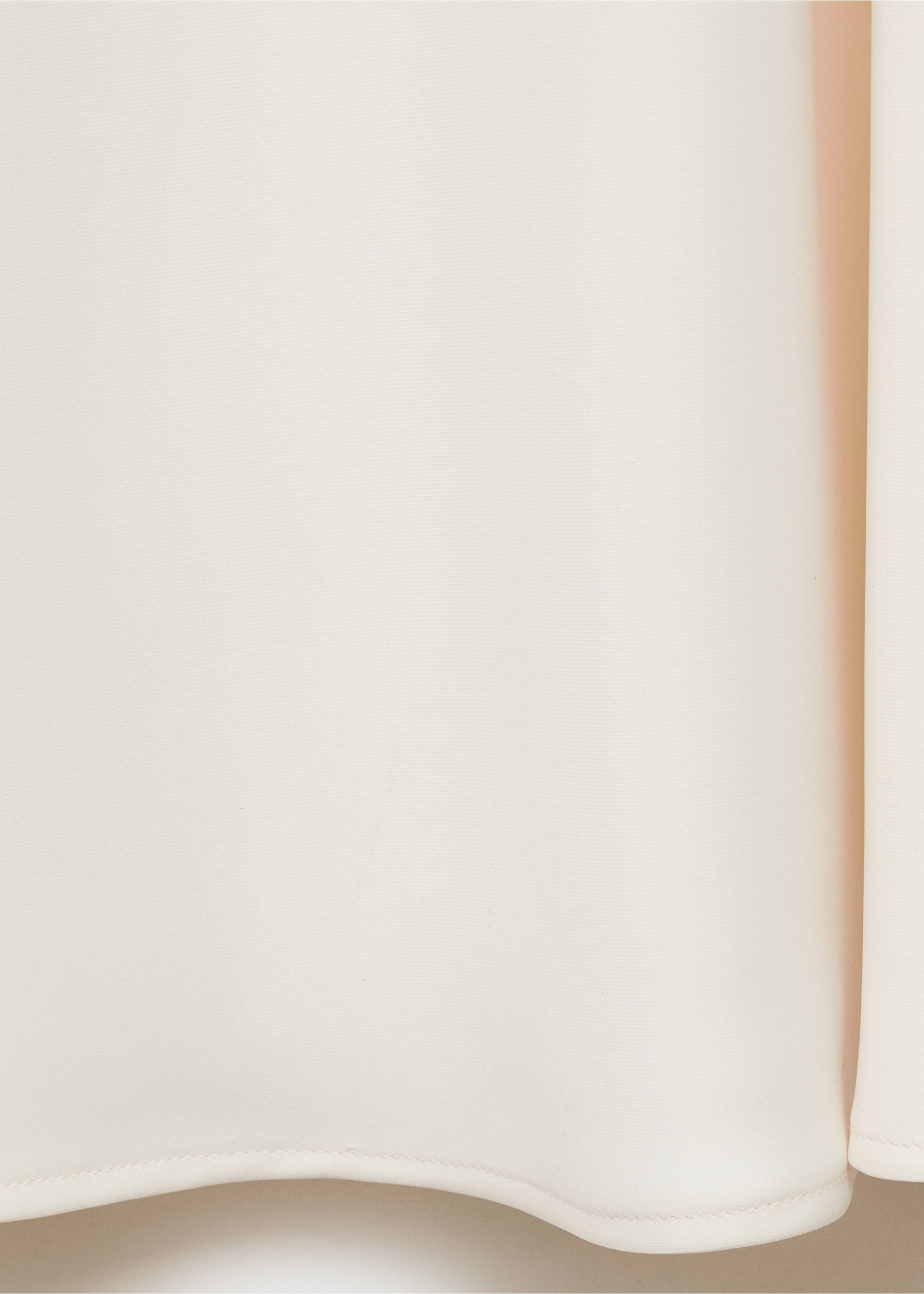 Satin dress with slit sleeves - Details of the article 0, Off White. Ref: 17021126-00.