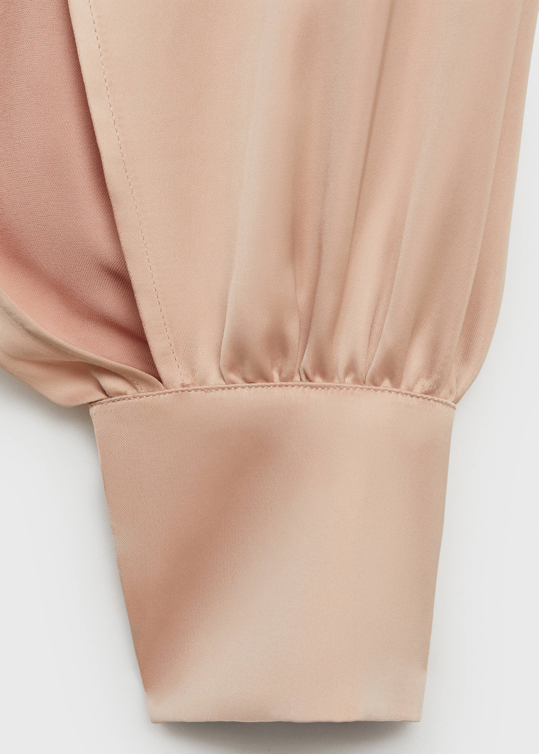 Satin dress with slit sleeves - Details of the article 8
