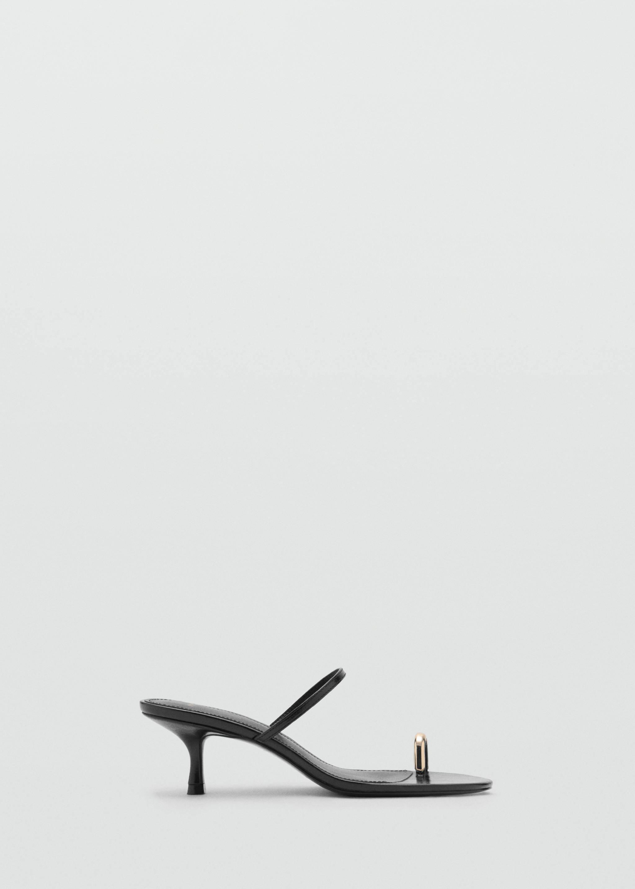 Heeled sandals with metallic detail - Article without model