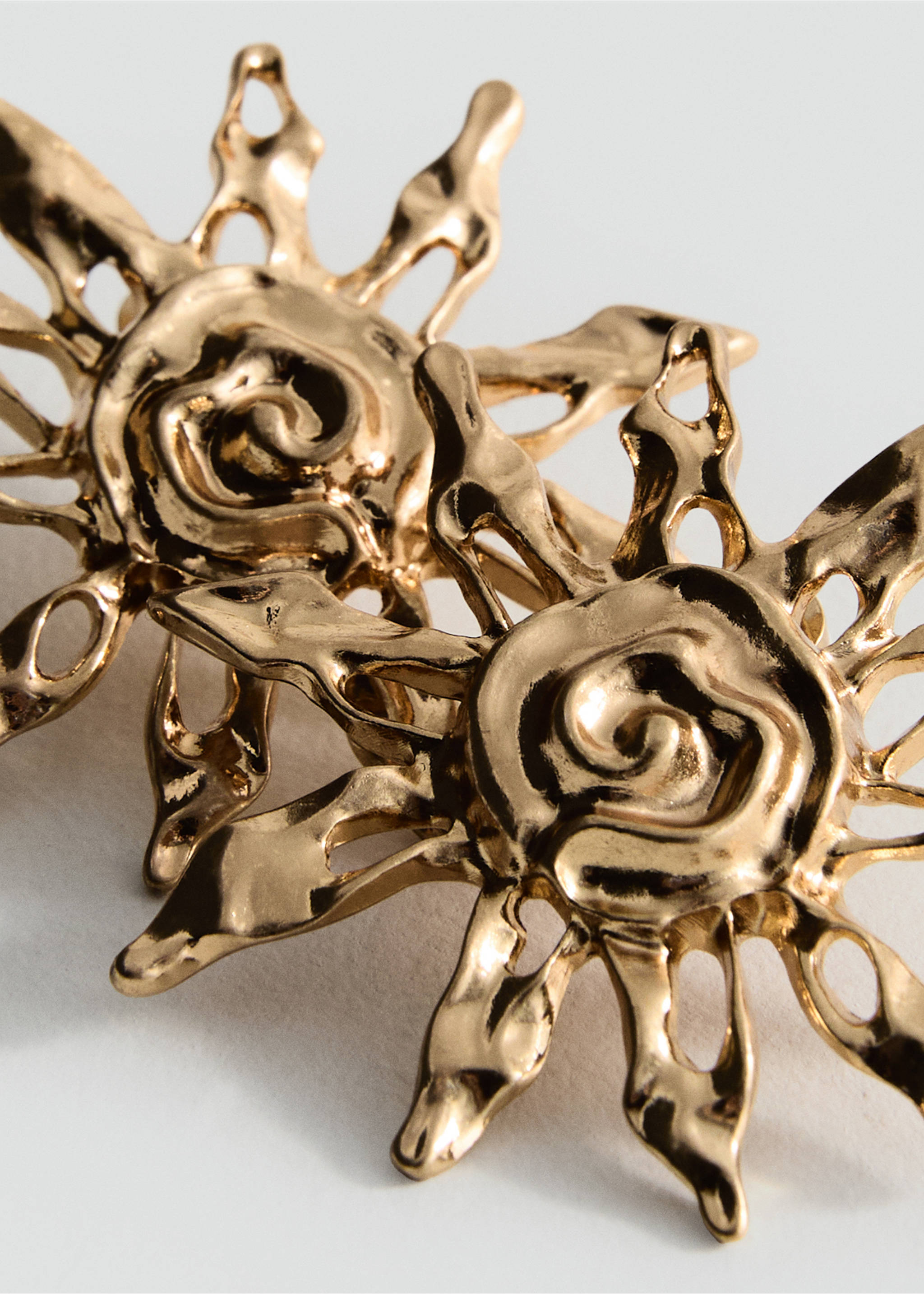 Ohrringe mit Sonnendesign - Detail des Artikels 1, Gold. Ref: 17021144-00.
