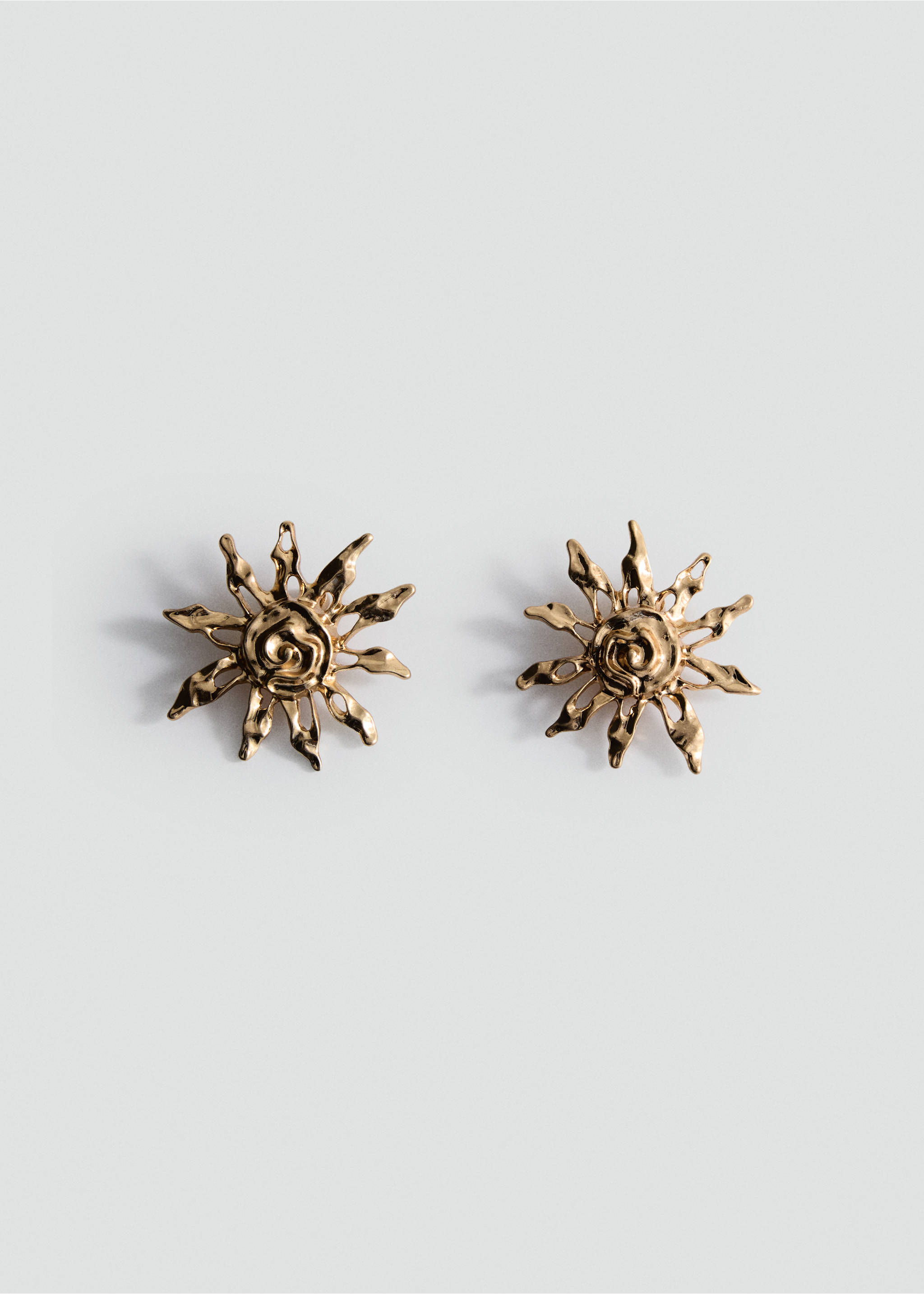 Ohrringe mit Sonnendesign - Artikel ohne Model, Gold. Ref: 17021144-00.