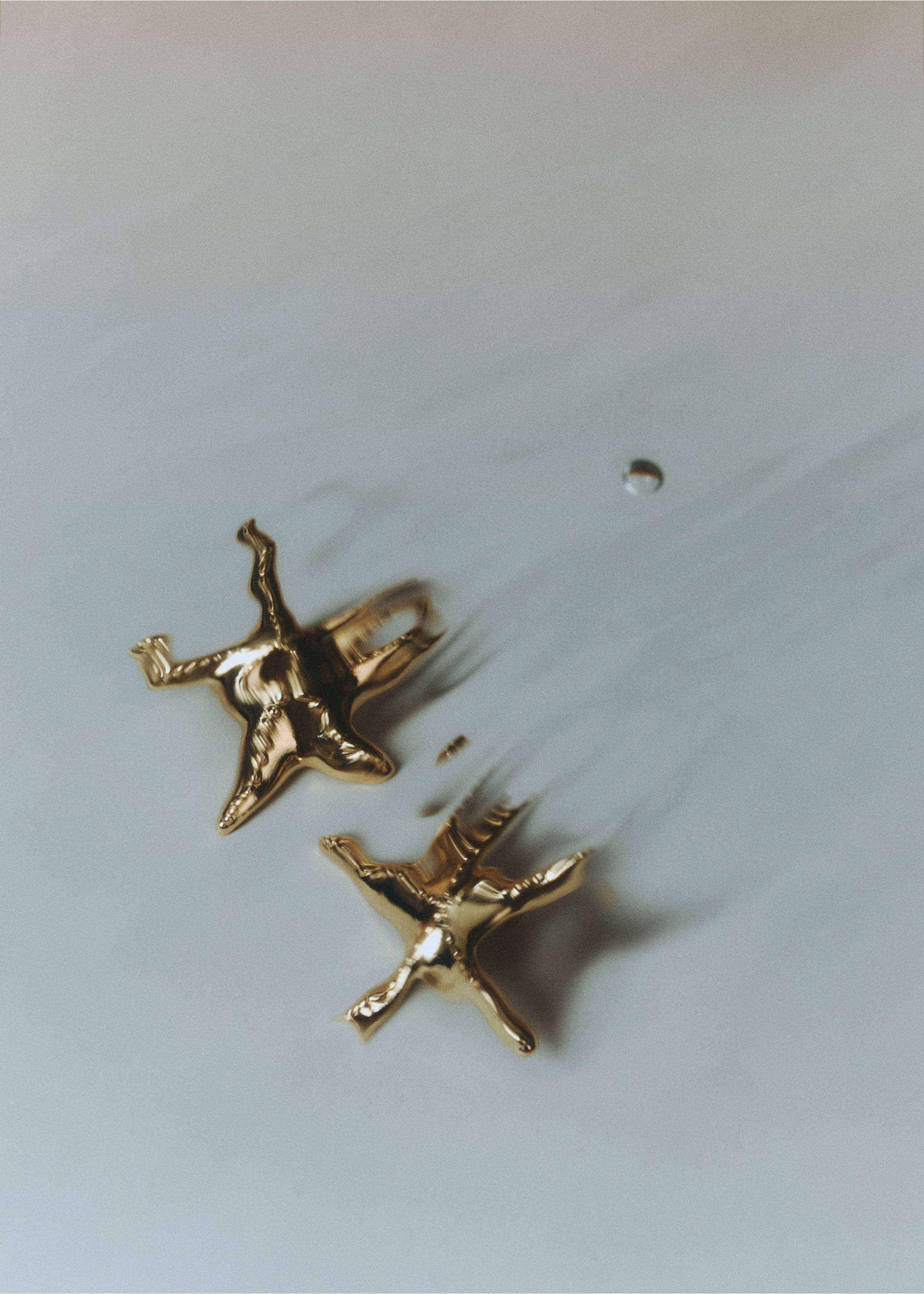 Star design earrings - General plane, Gold. Ref: 17021147-00.