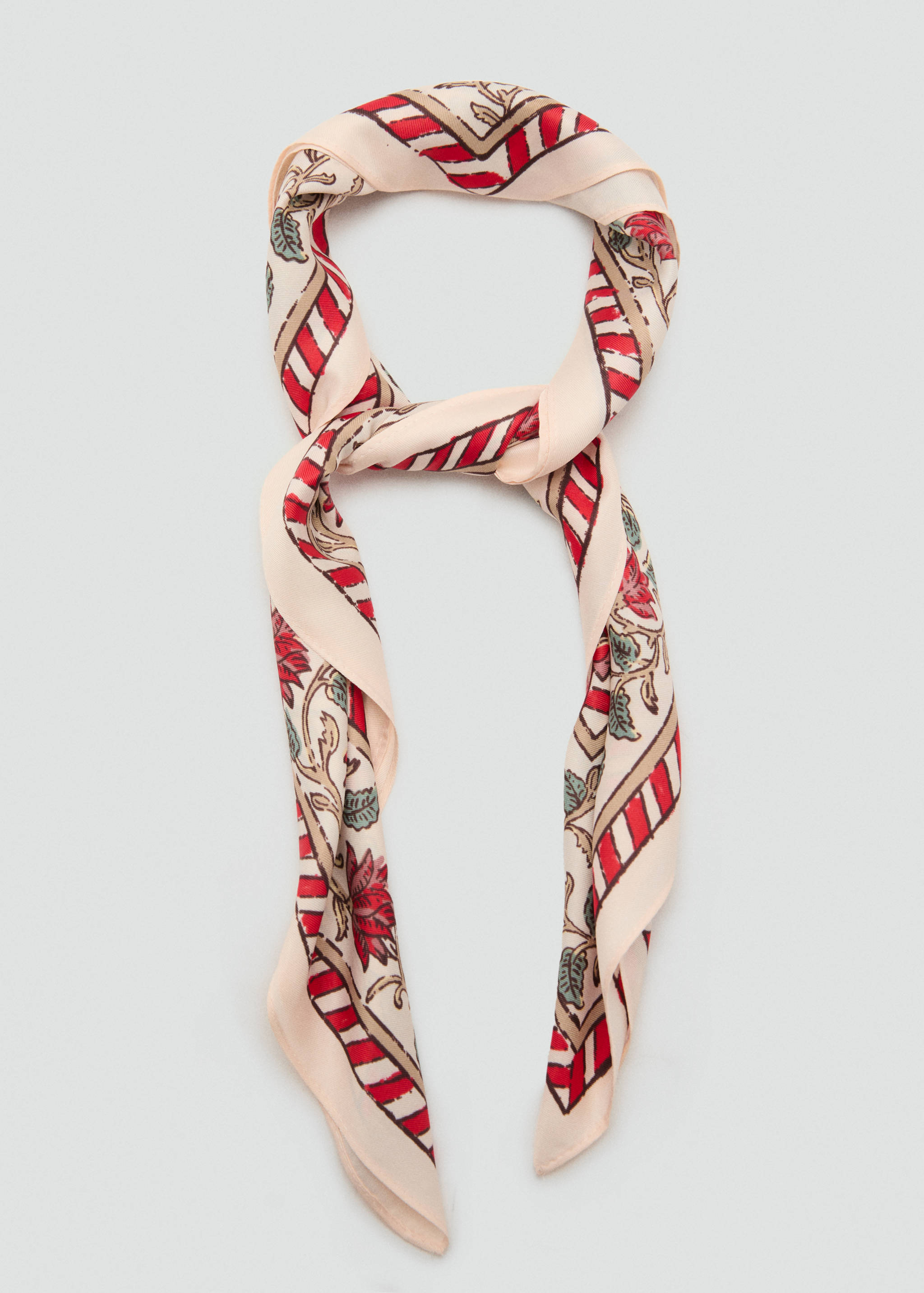 Flowers printed scarf - Details of the article 1