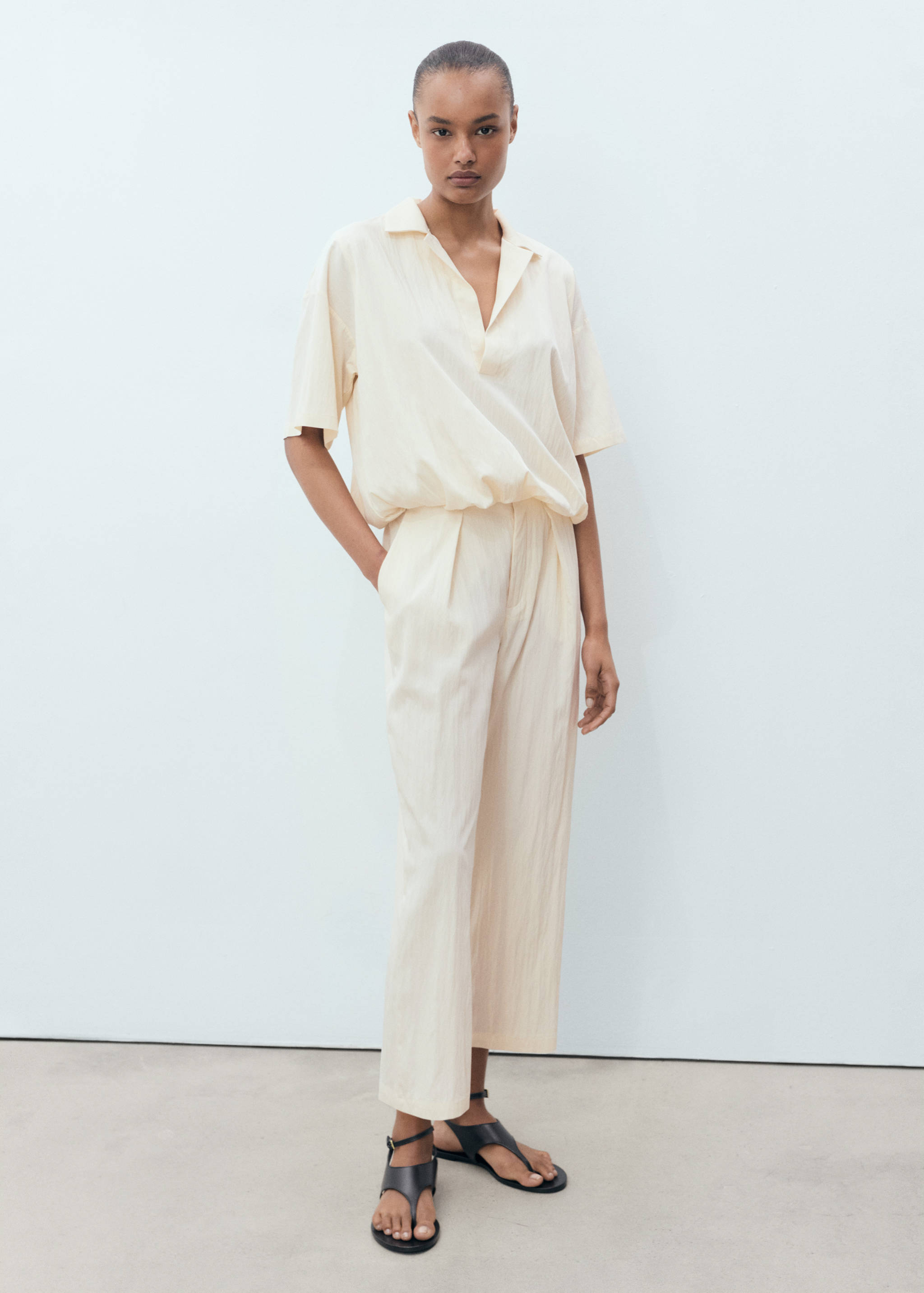 Crop puffed shirt - General plane