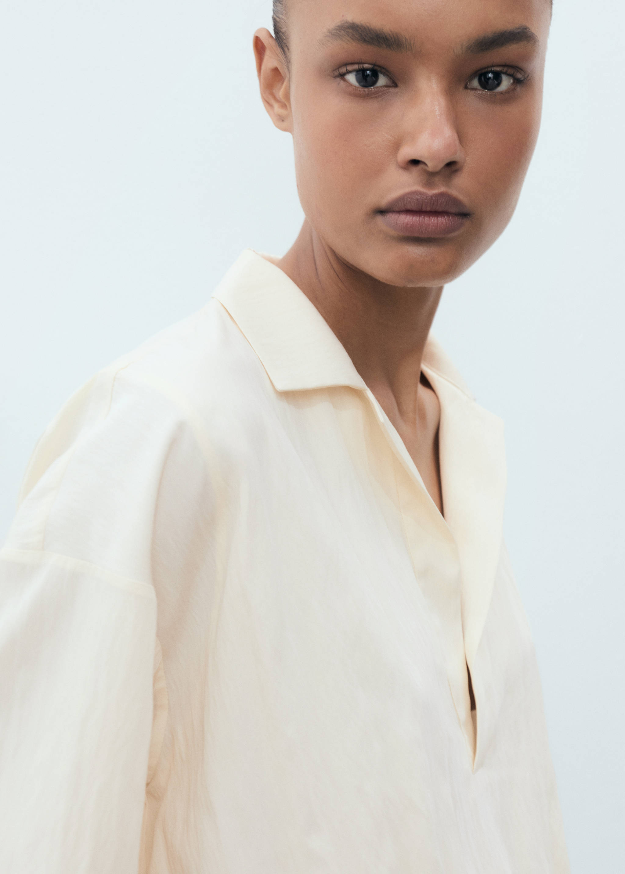 Crop puffed shirt - Details of the article 1