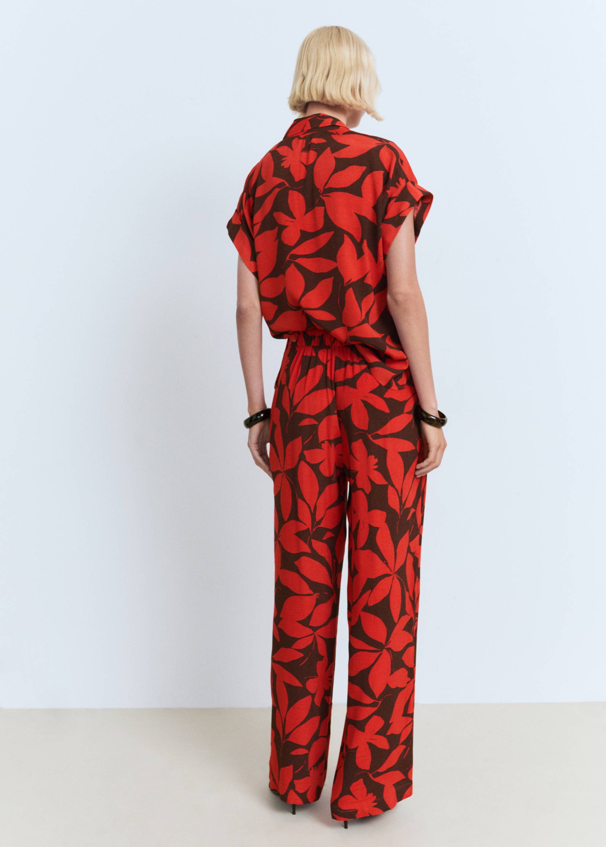 Pantalón fluido estampado - Reverso del artículo