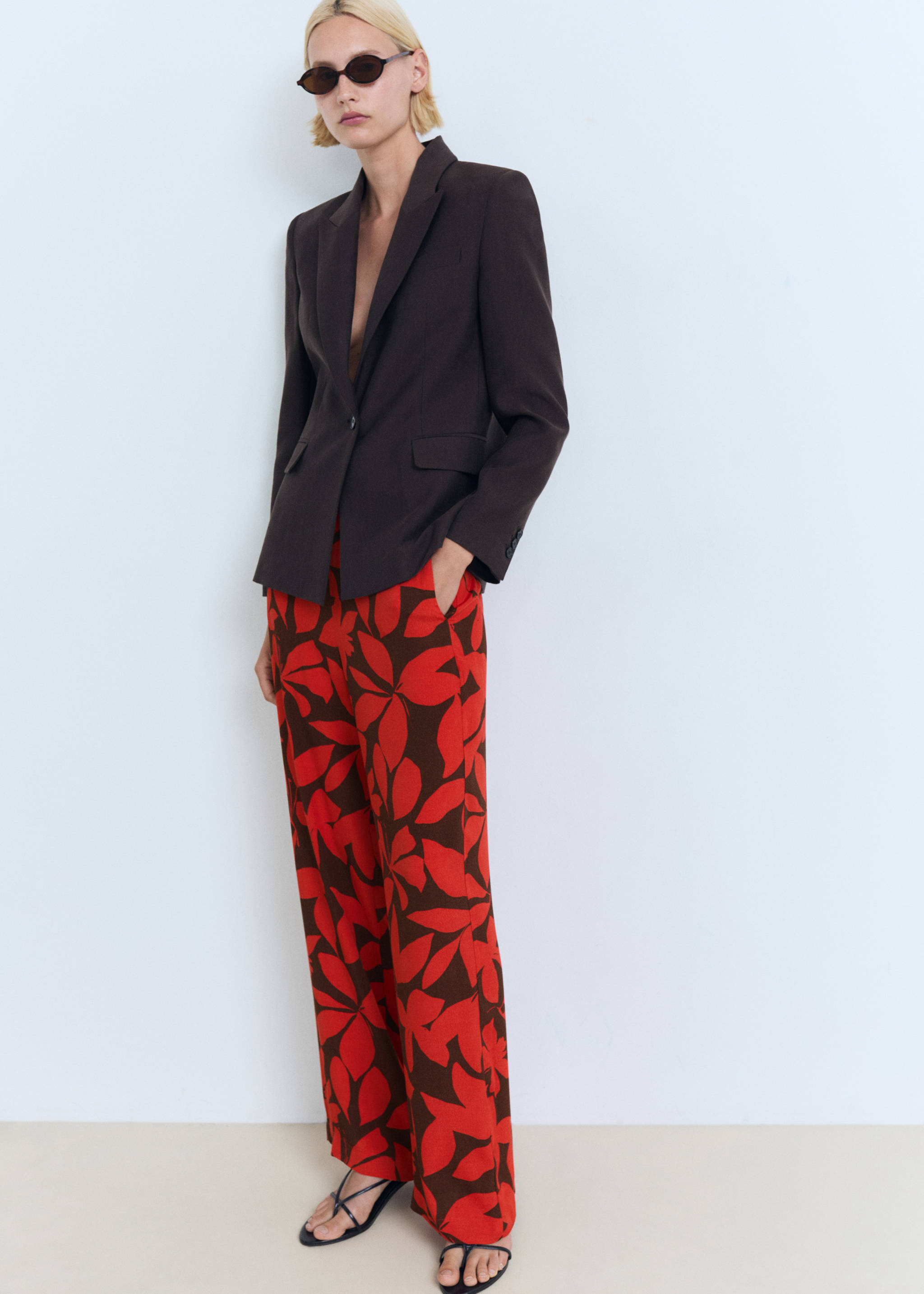 Pantalón fluido estampado - Detalle del artículo 2