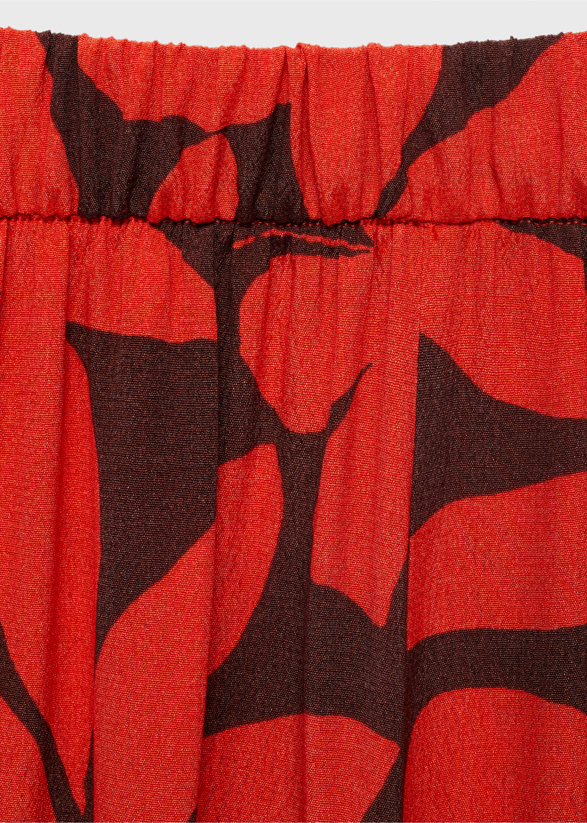 Pantalón fluido estampado - Detalle del artículo 0, Rojo. Ref: 17021158-00.