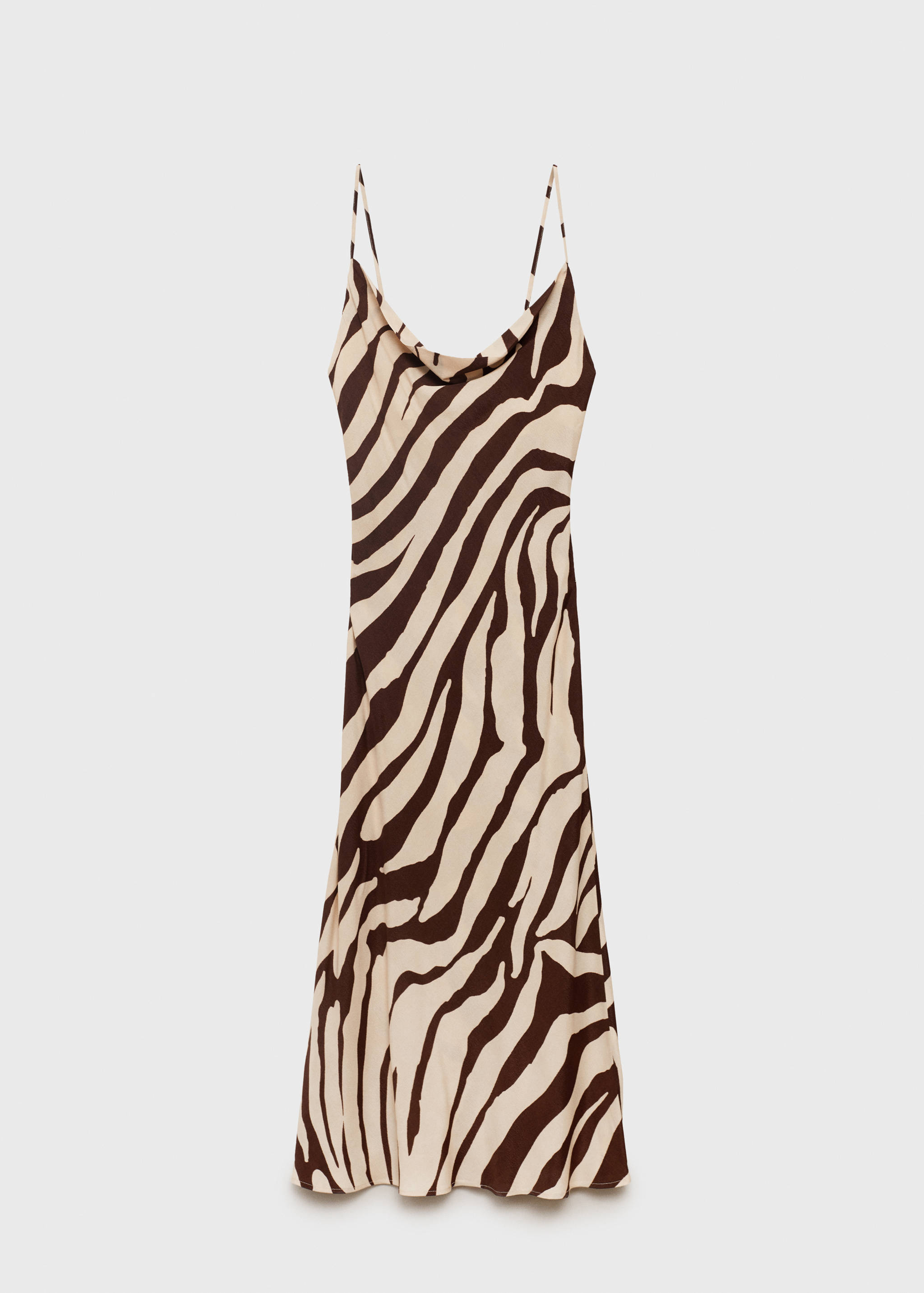 brown and white zebra print dress Rachel Dress Zebra – Augustine main image 0