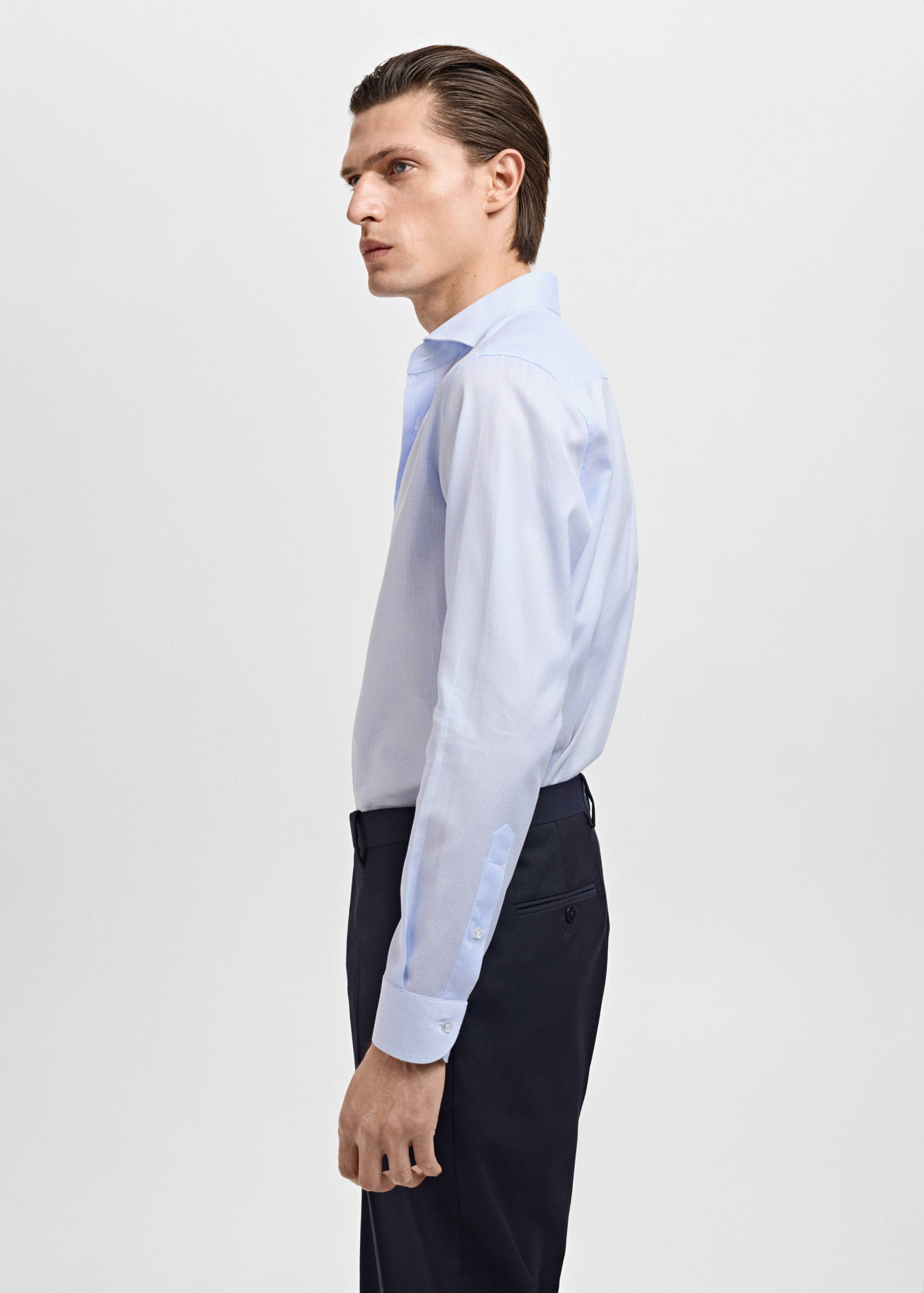 Camisa traje slim fit twill microestampado - Detalle del artículo 2