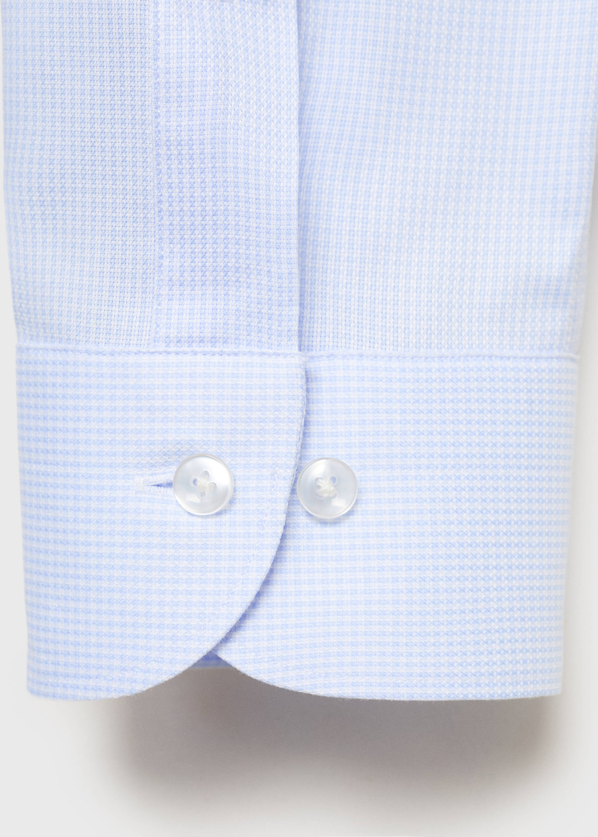 Camisa traje slim fit twill microestampado - Detalle del artículo 0