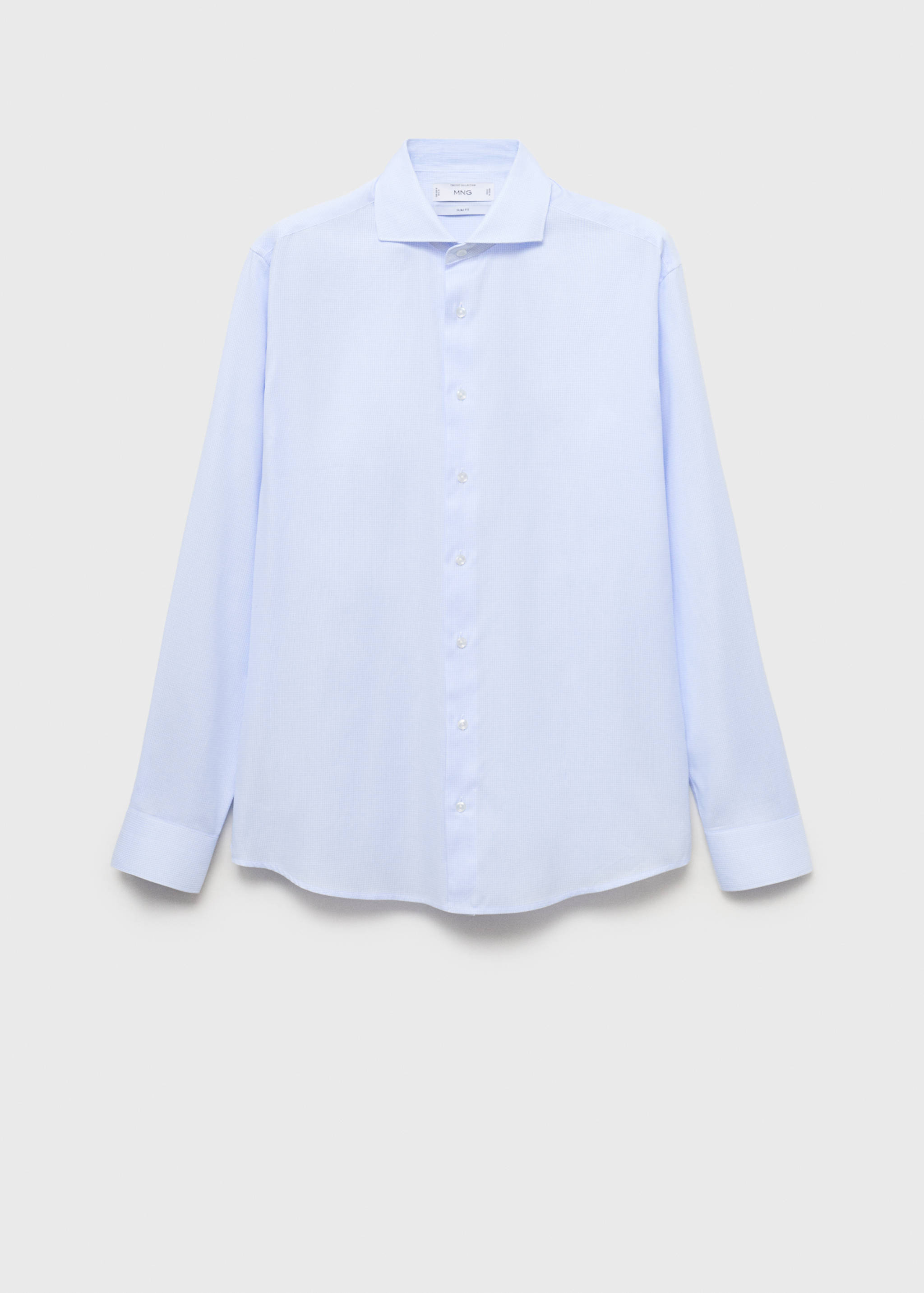 Camisa traje slim fit twill microestampado - Artículo sin modelo