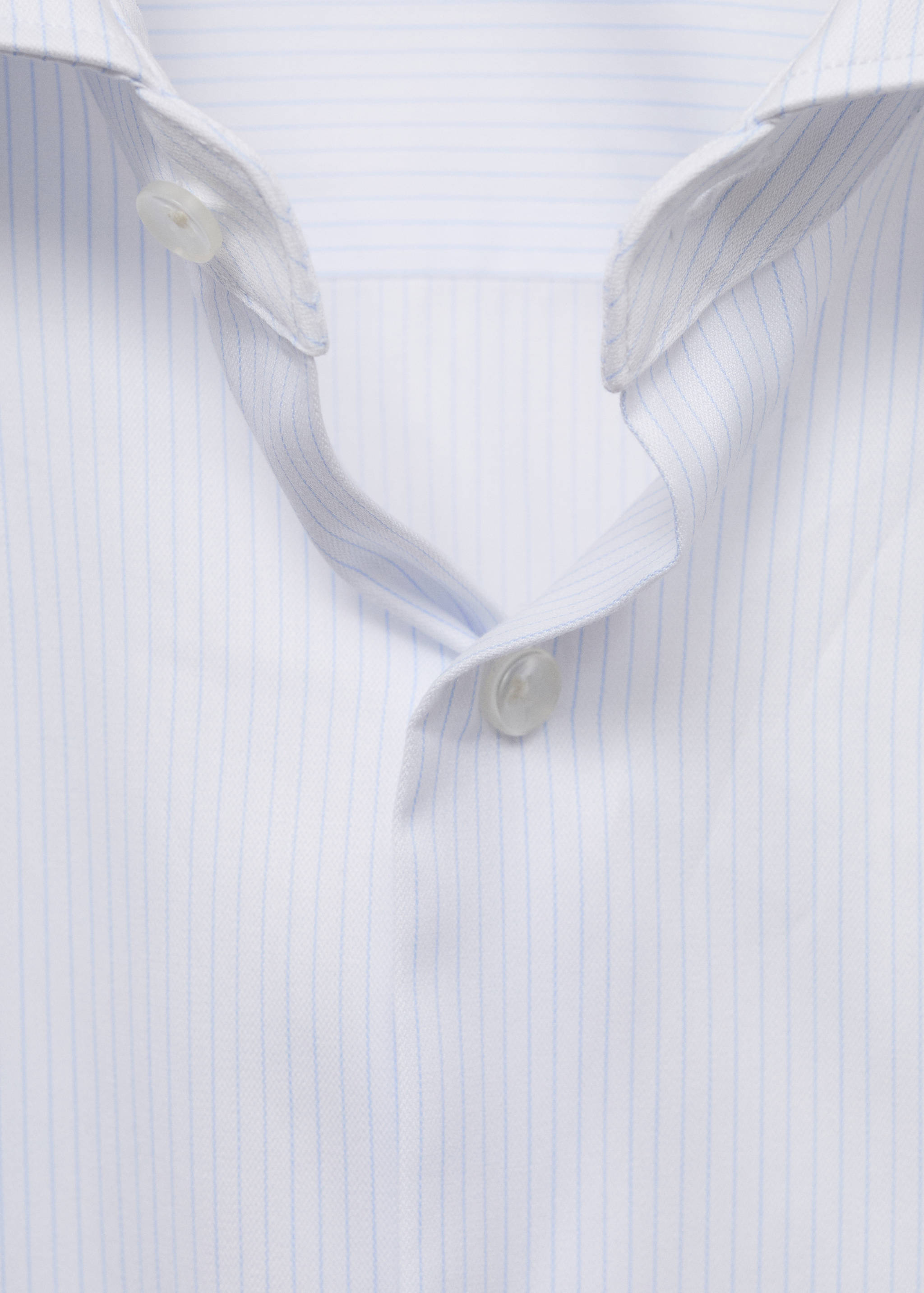 Slim fit cotton striped suit shirt - Details of the article 8