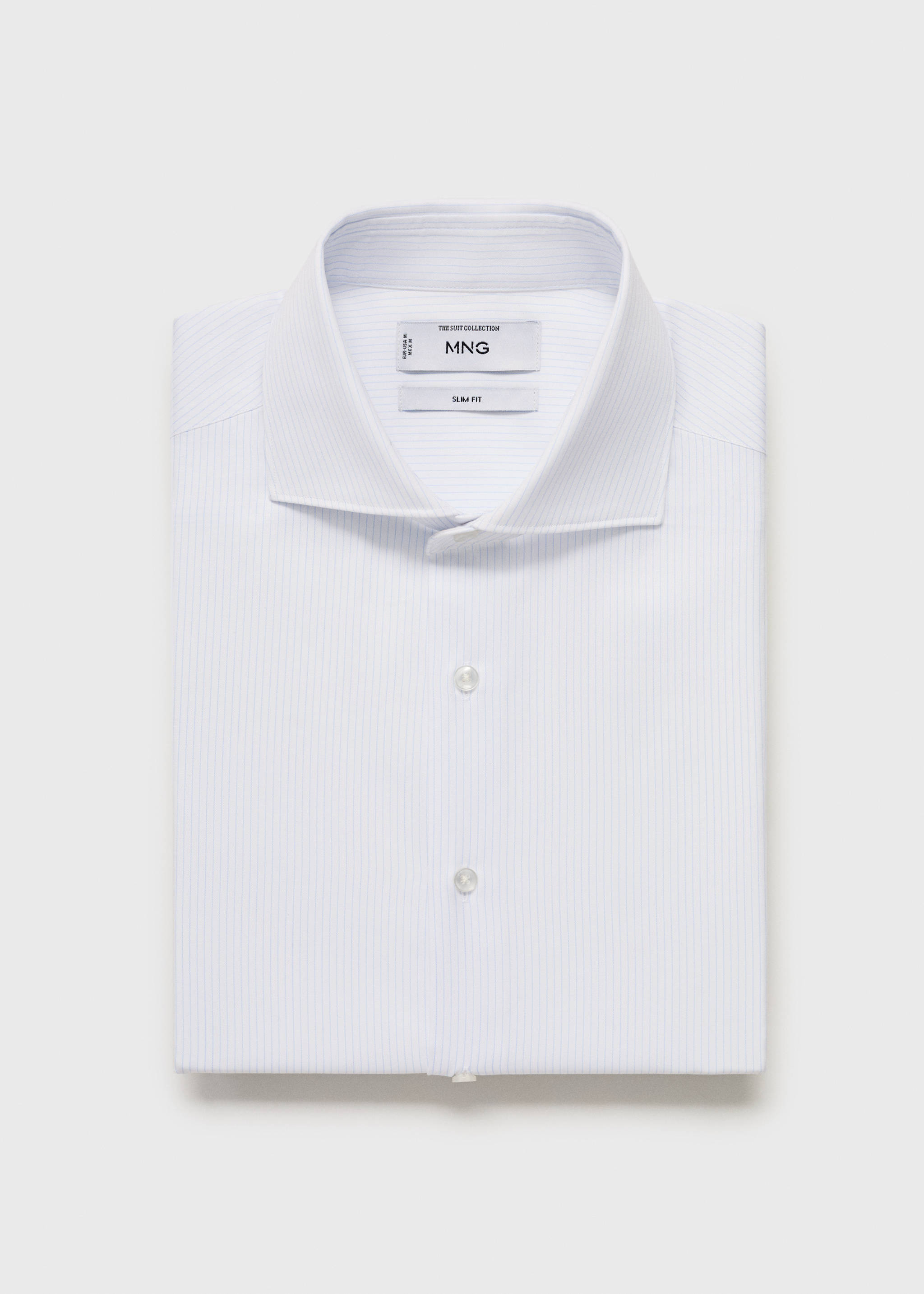 Slim fit cotton striped suit shirt - Details of the article 9