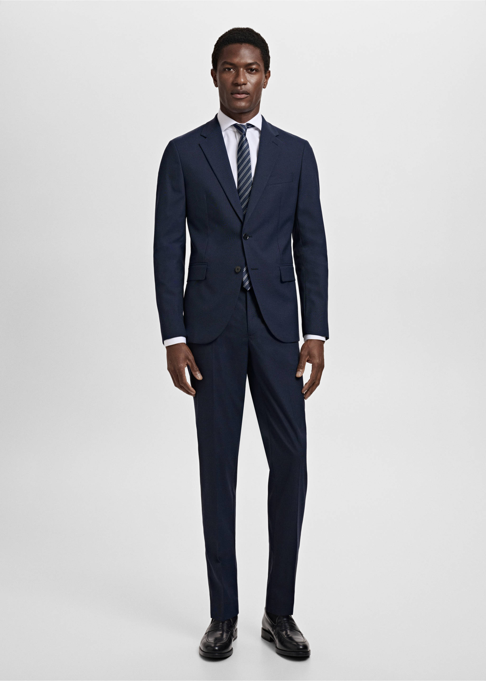Oblekové sako Milan slim fit - Celkový náhled, Námořnická modrá. Ref: 17021179-00.