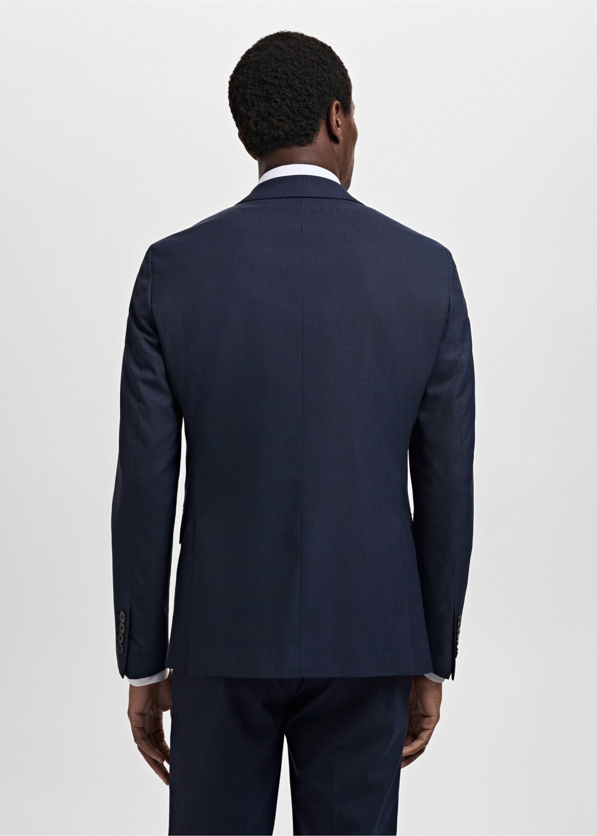 Oblekové sako Milan slim fit - Zadní strana zboží, Námořnická modrá. Ref: 17021179-00.