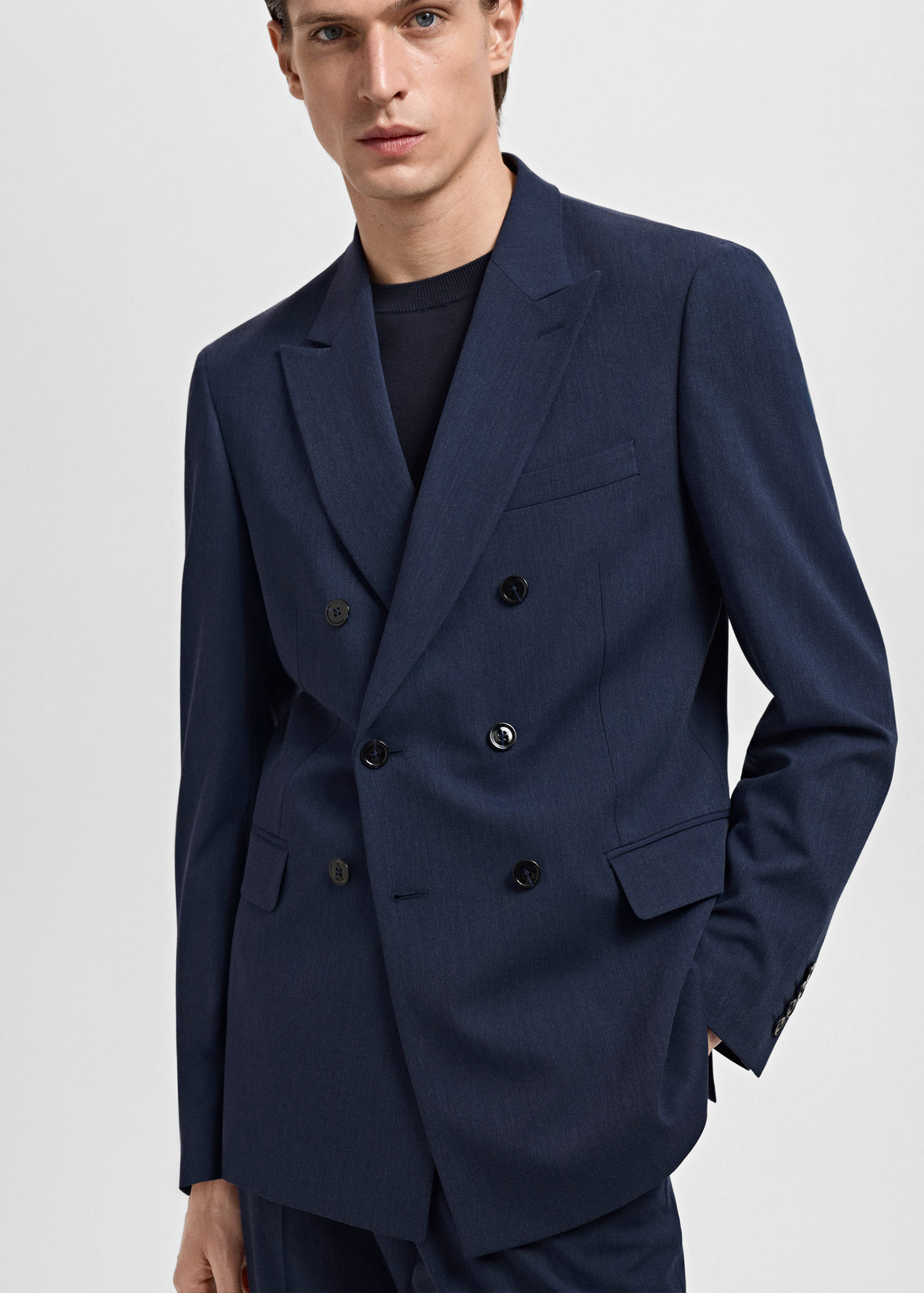 Veste de costume Monaco croisée slim-fit - Détail de l'article 3