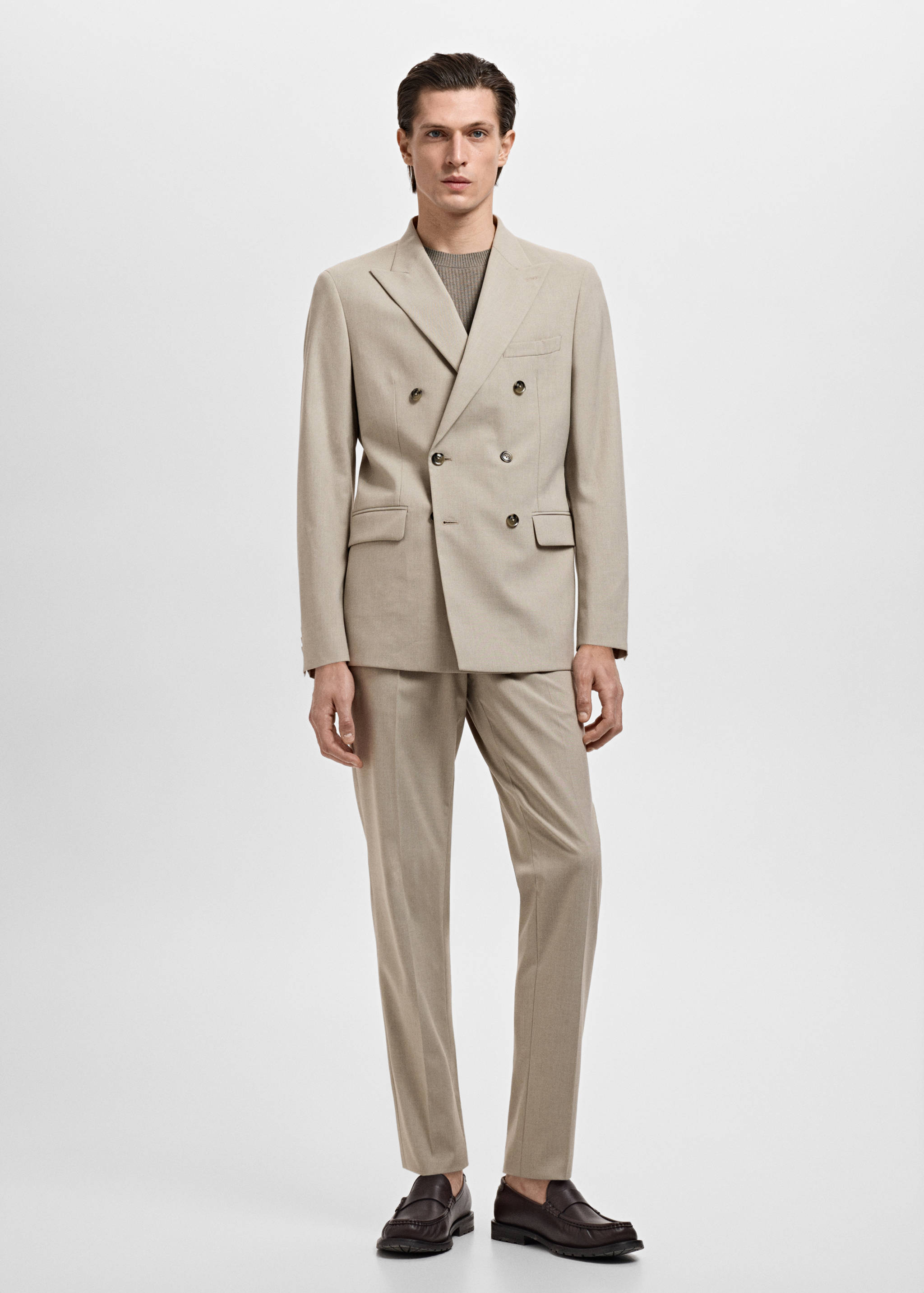 Veste de costume Monaco croisée slim-fit - Plan général