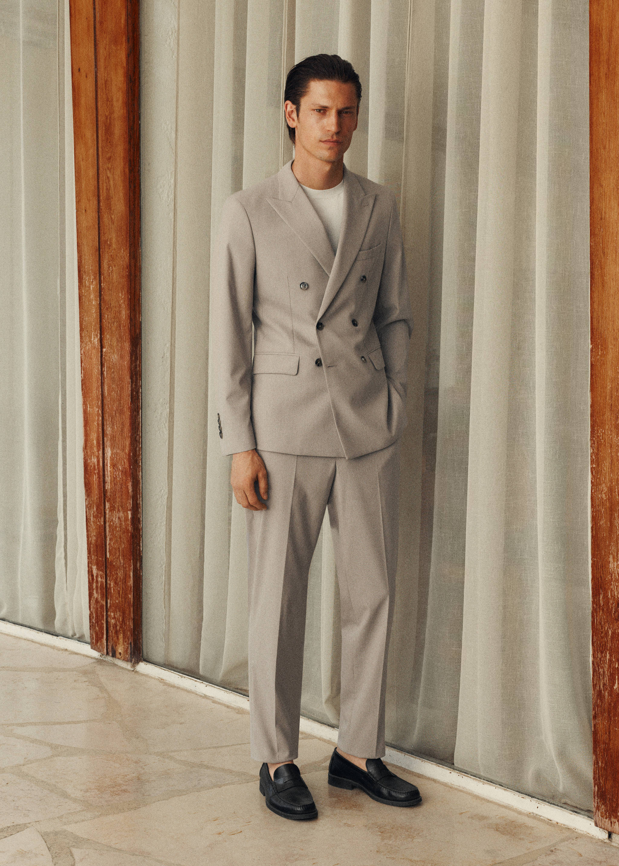 Veste de costume Monaco croisée slim-fit - Détail de l'article 3