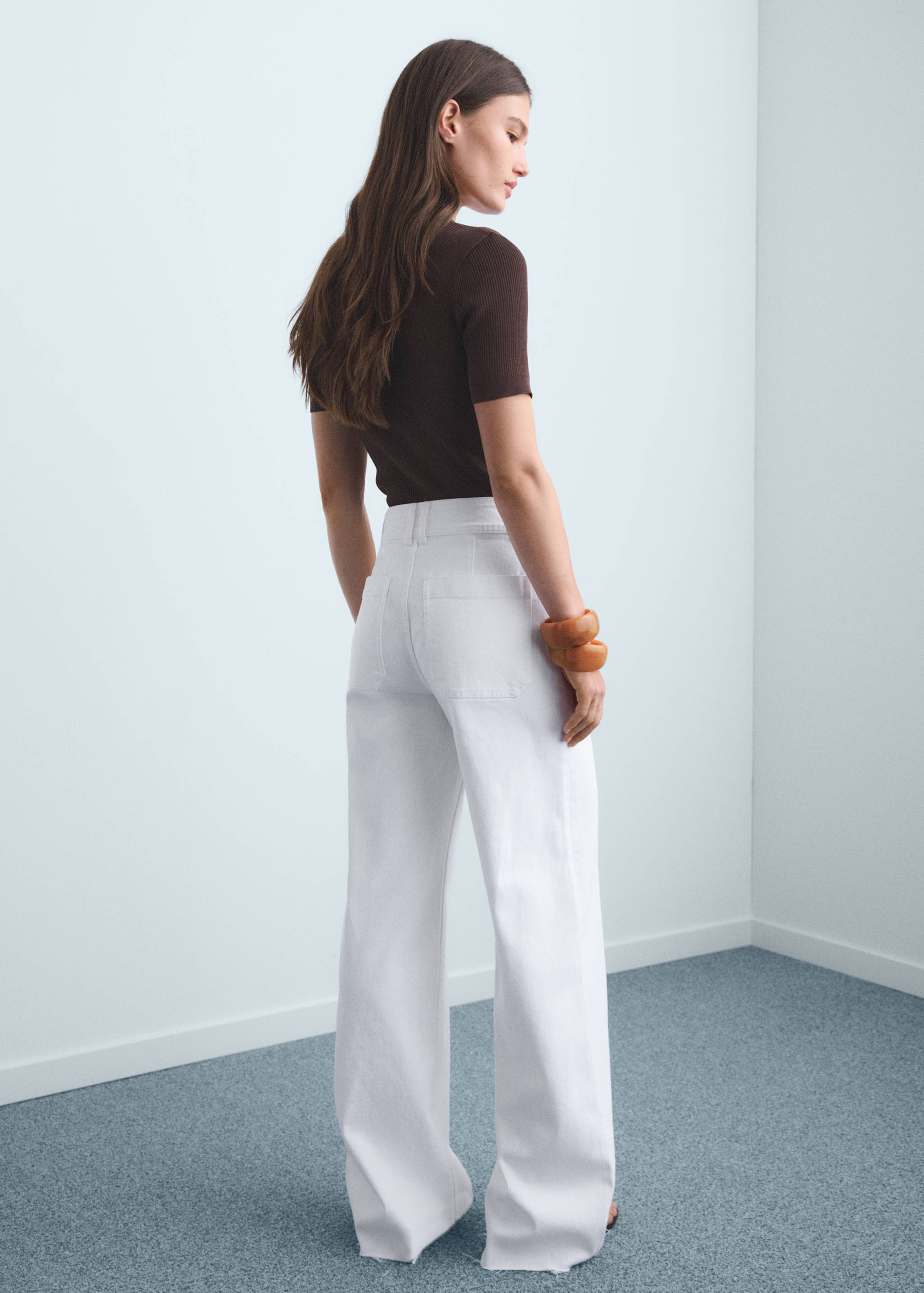 Jean style jupe-culotte Catherin taille haute - Verso de l’article