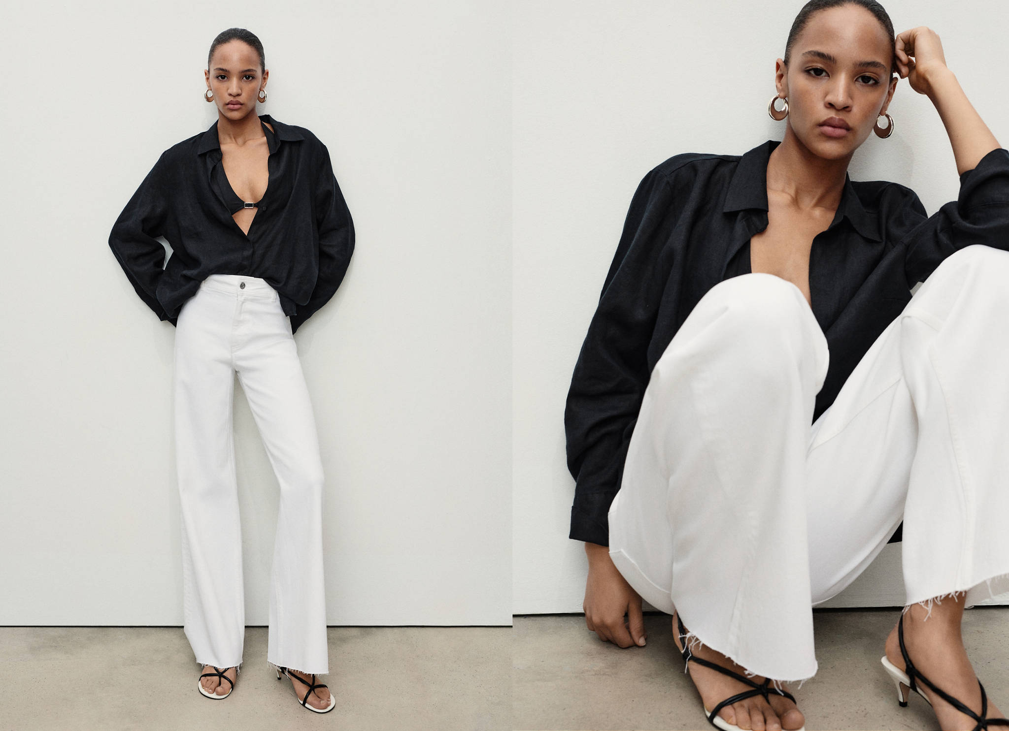 Catherin culotte high-rise jeans - Panoramic plane