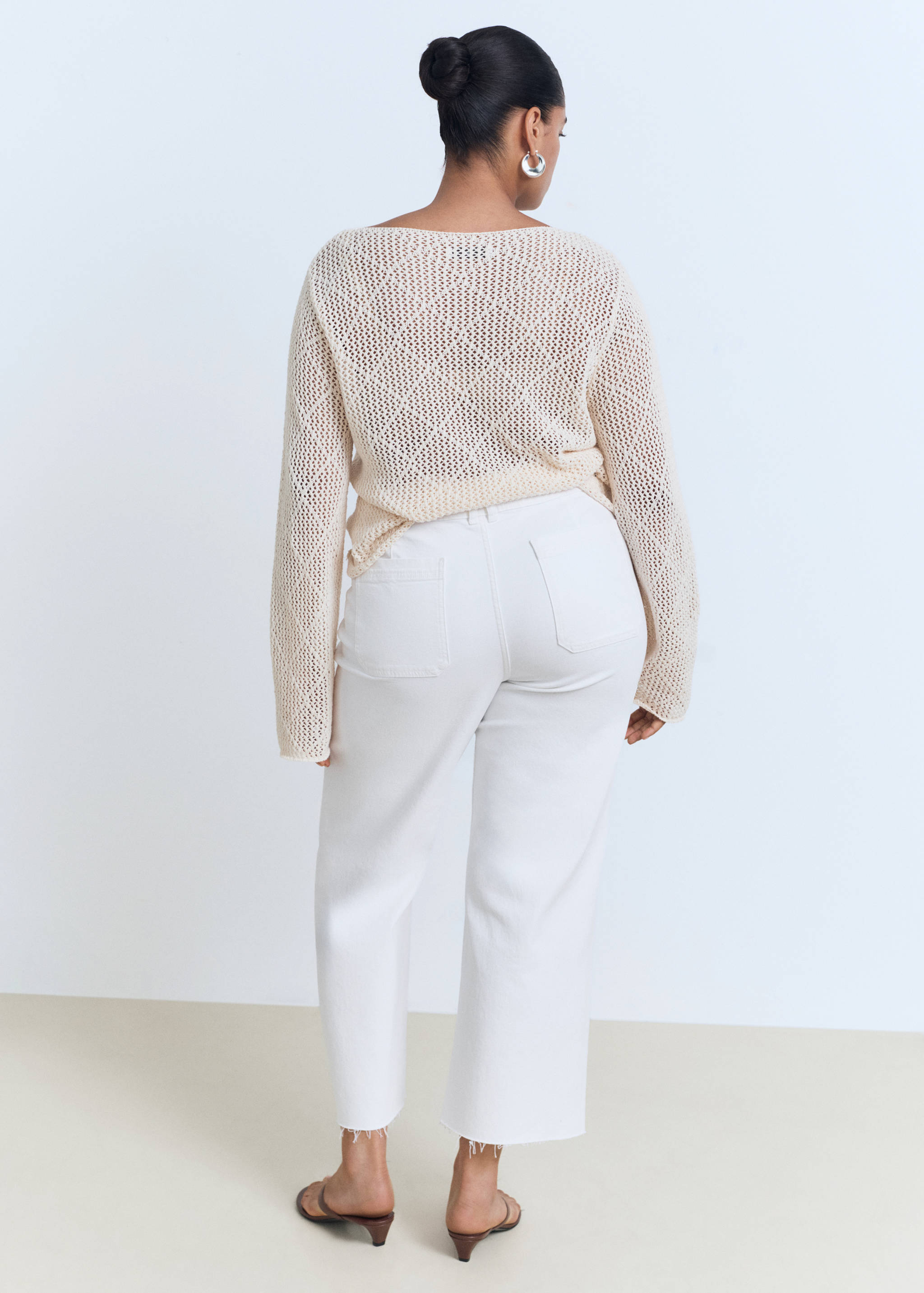 Jean style jupe-culotte Catherin taille haute - Détail de l'article 4