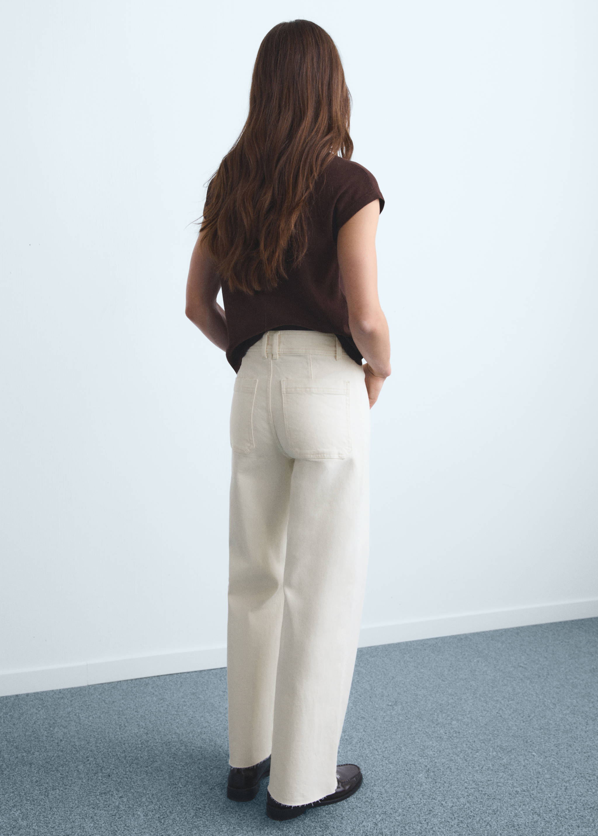 Jean style jupe-culotte Catherin taille haute - Verso de l’article