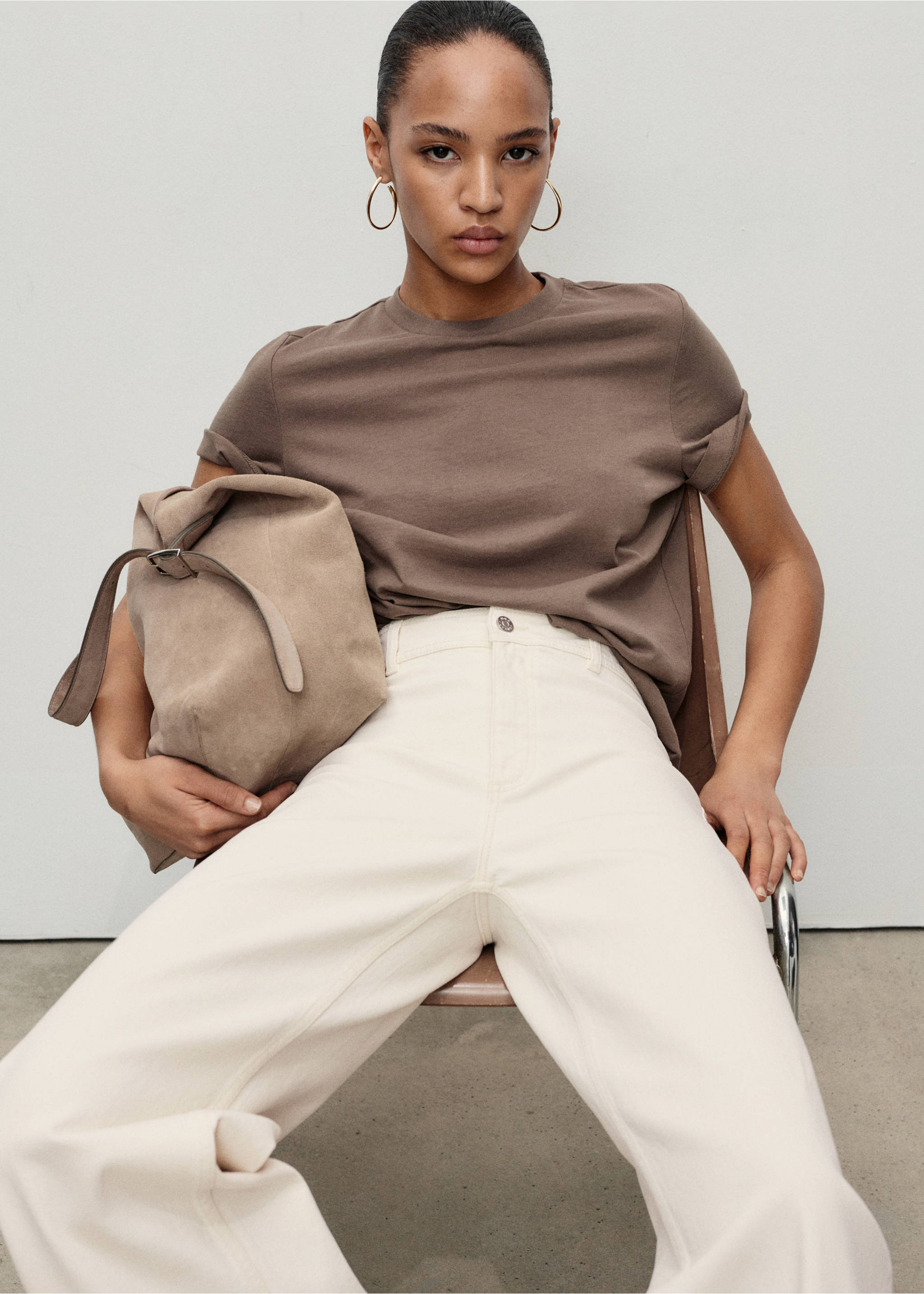 Catherin culotte high-rise jeans - Details of the article 1, Off White. Ref: 17021187-00.