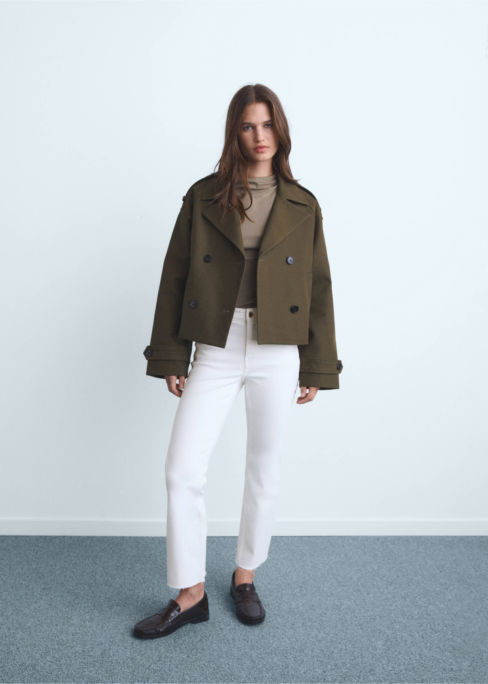 Sienna flared cropped jeans - General plane, White. Ref: 17021190-00.