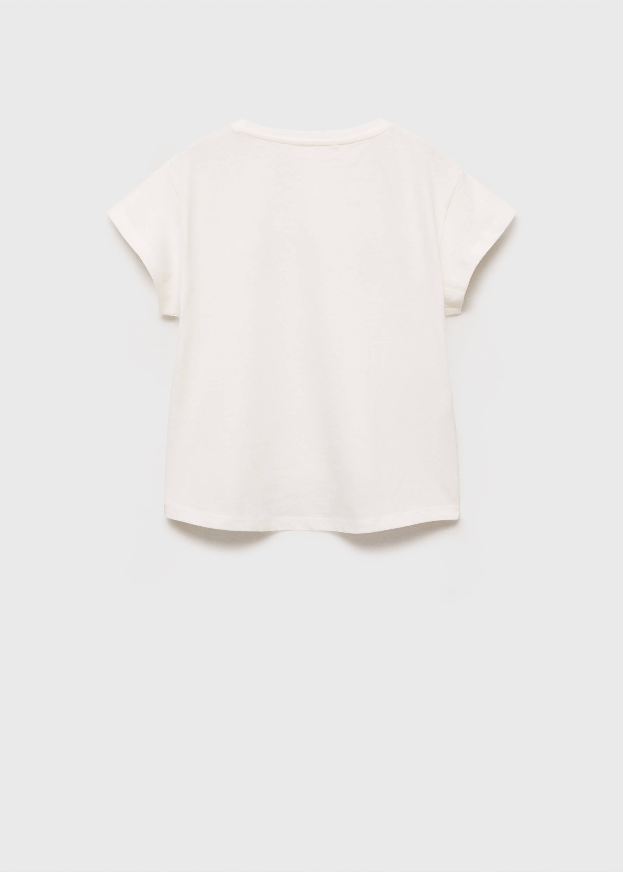 Bead printed T-shirt - Reverse of the article, Off White. Ref: 17021195-00.