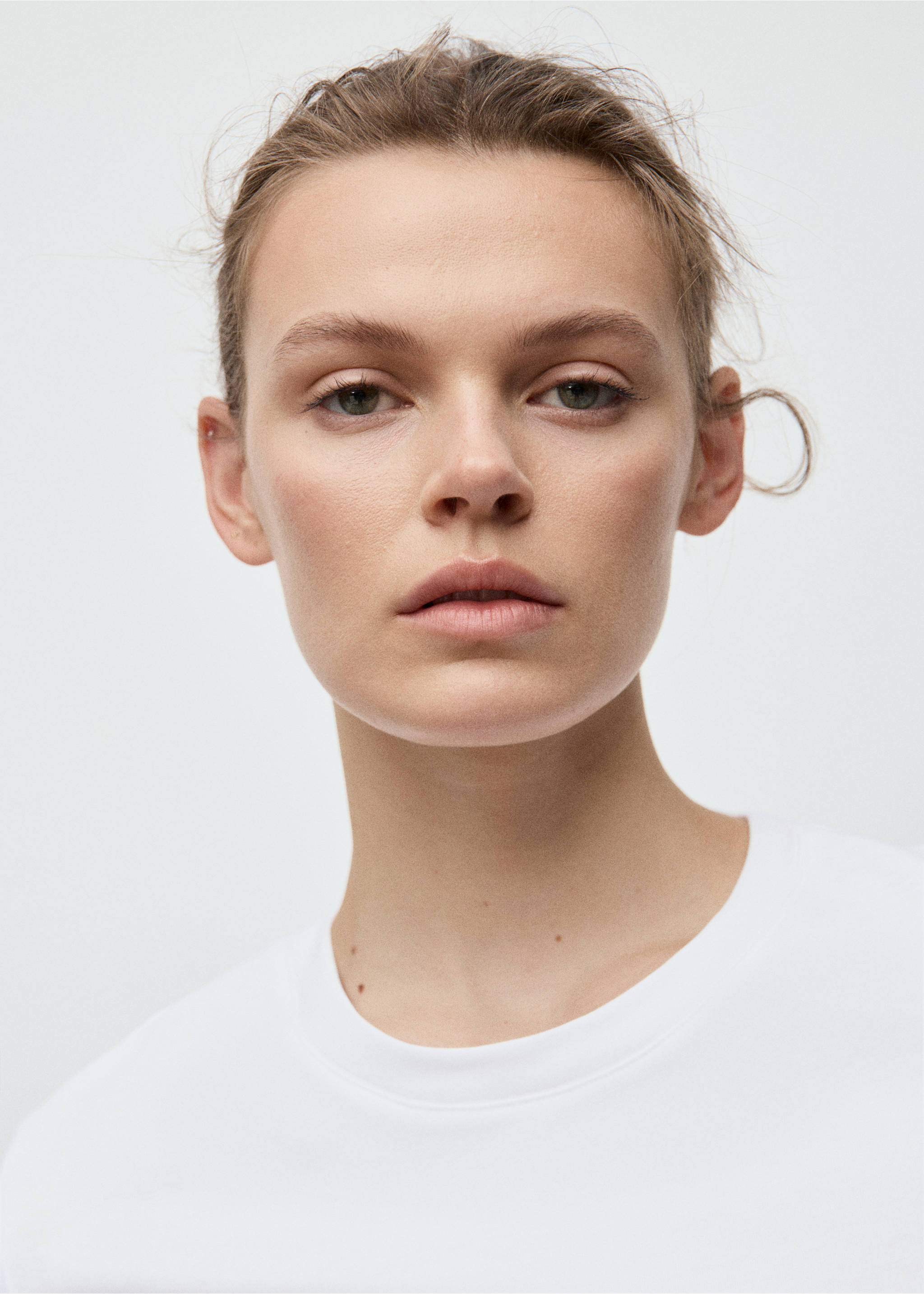 Bavlněné tričko s krátkým rukávem - Detail zboží 1, Bílá. Ref: 17021197-00.