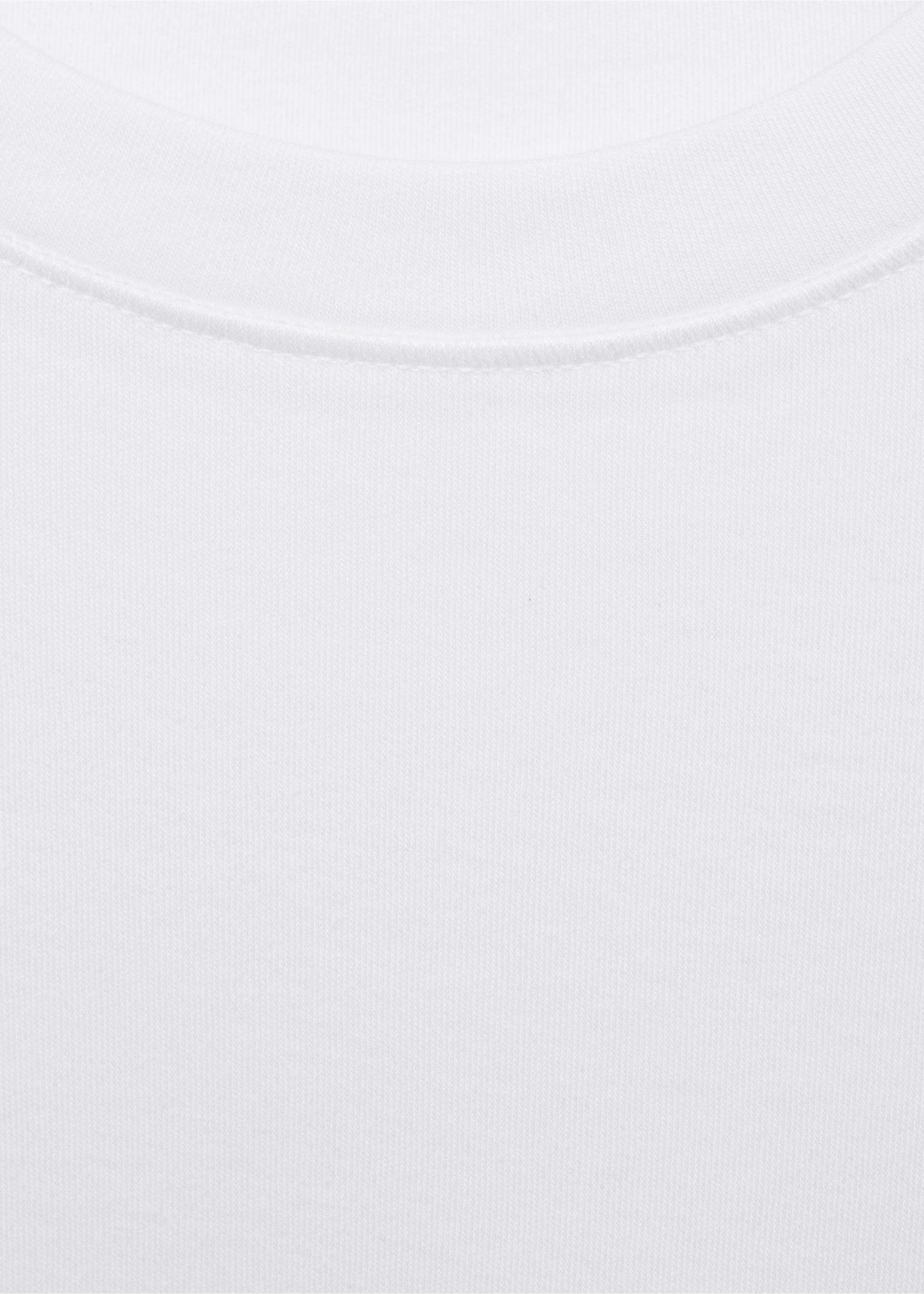 Bavlněné tričko s krátkým rukávem - Detail zboží 8, Bílá. Ref: 17021197-00.