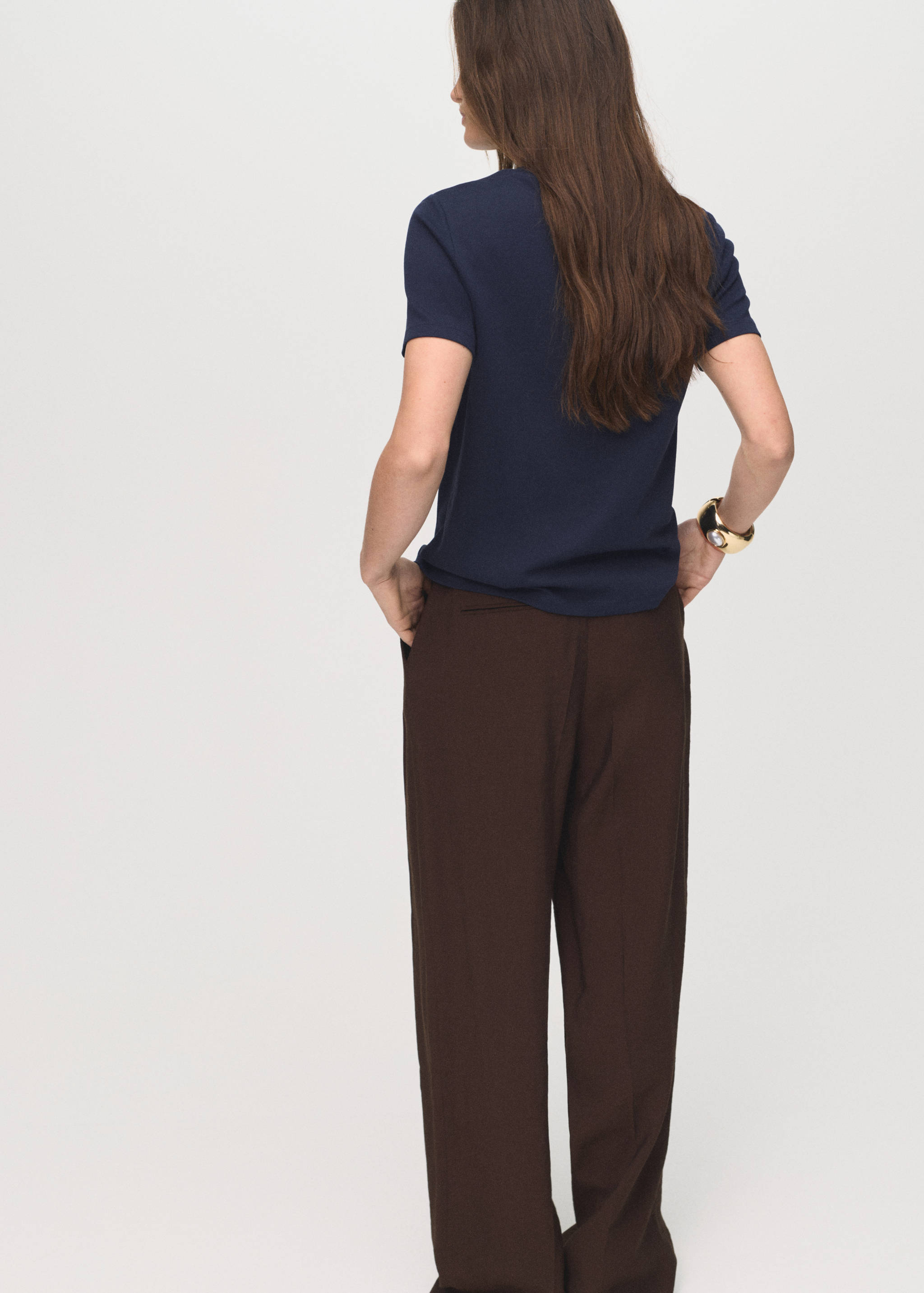 Bavlněné tričko s krátkým rukávem - Zadní strana zboží