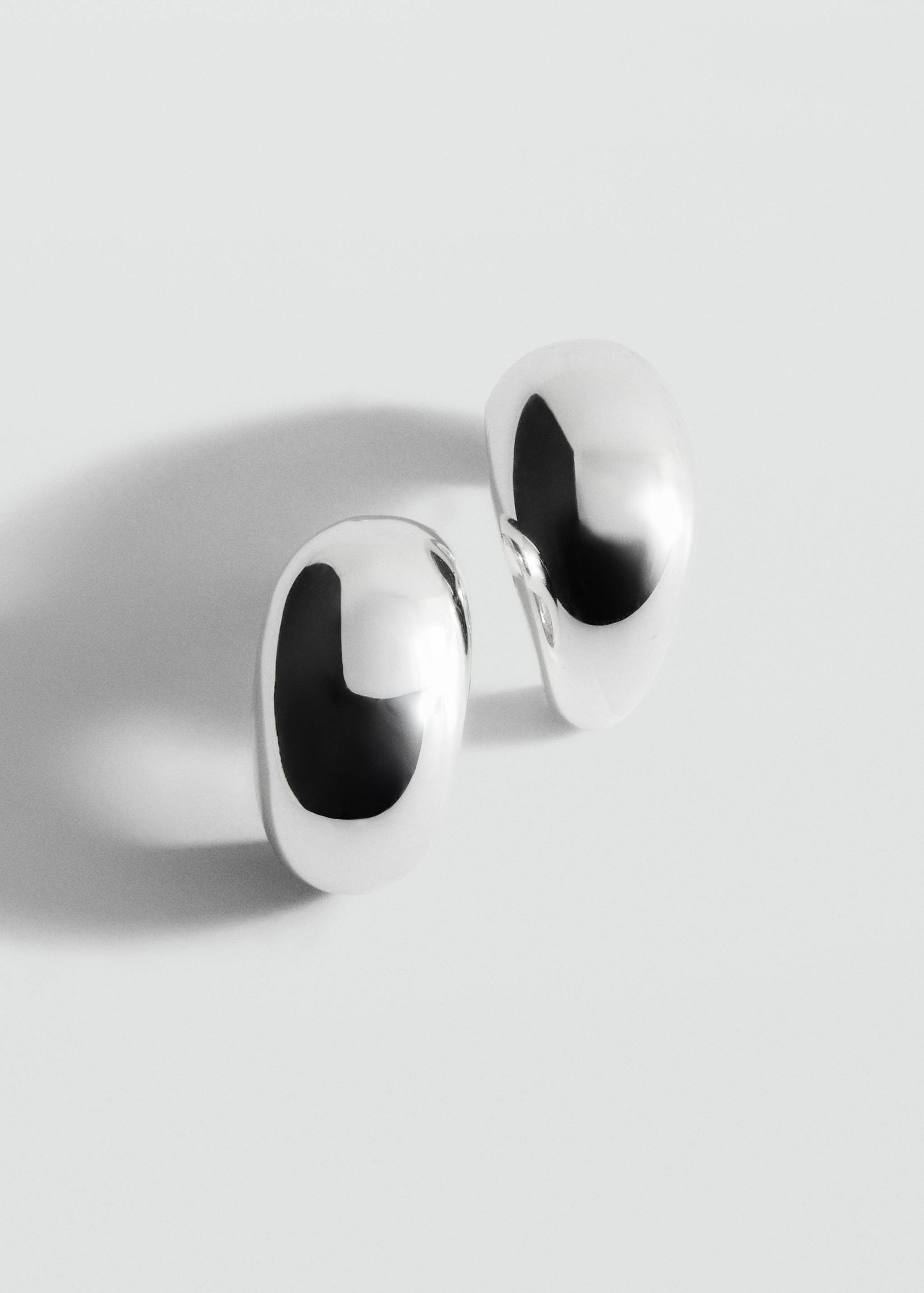 Volume hoop earrings - Medium plane