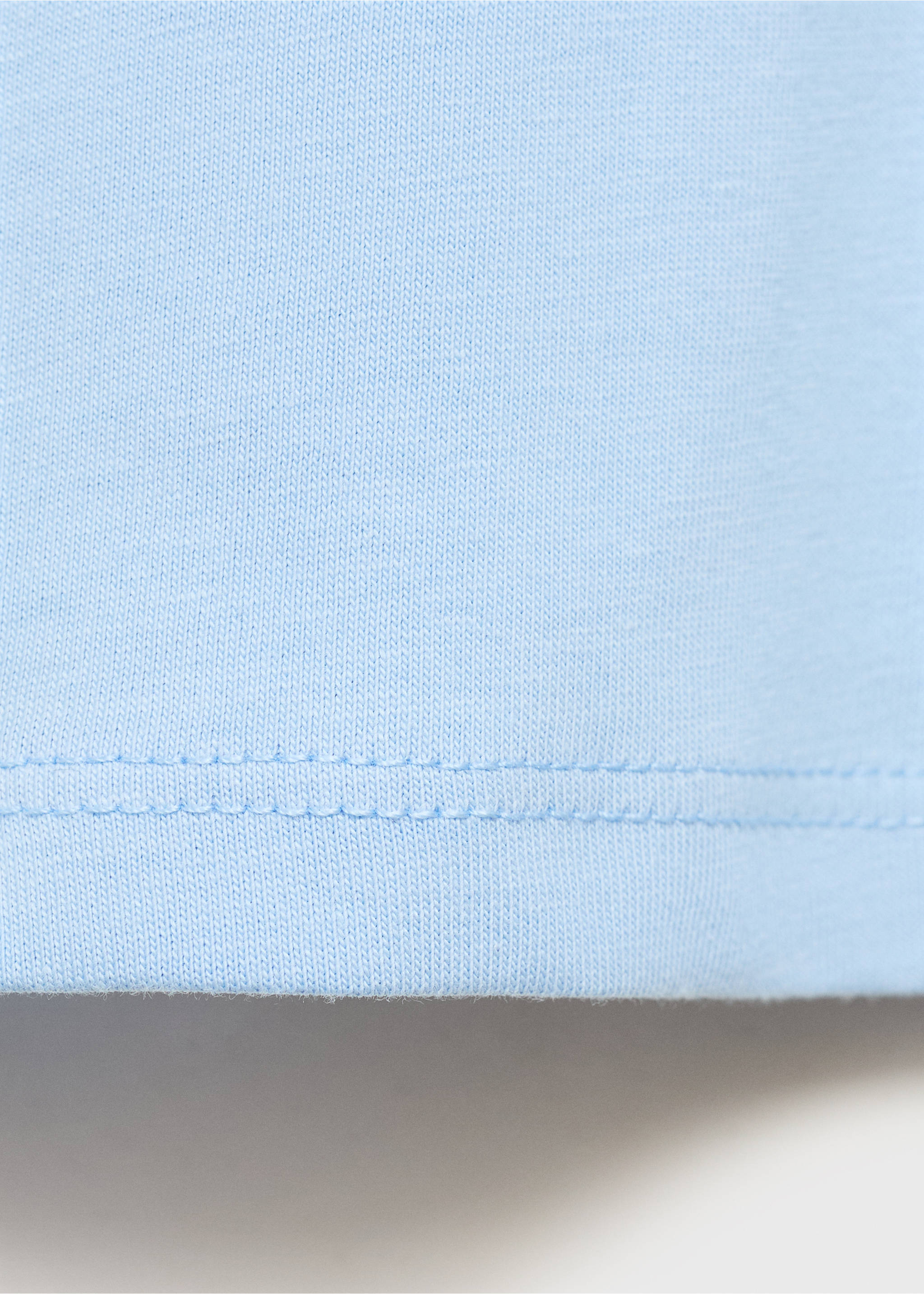 T-shirt imprimé palmiers - Détail de l'article 0, Bleu ciel. Ref: 17021204-00.