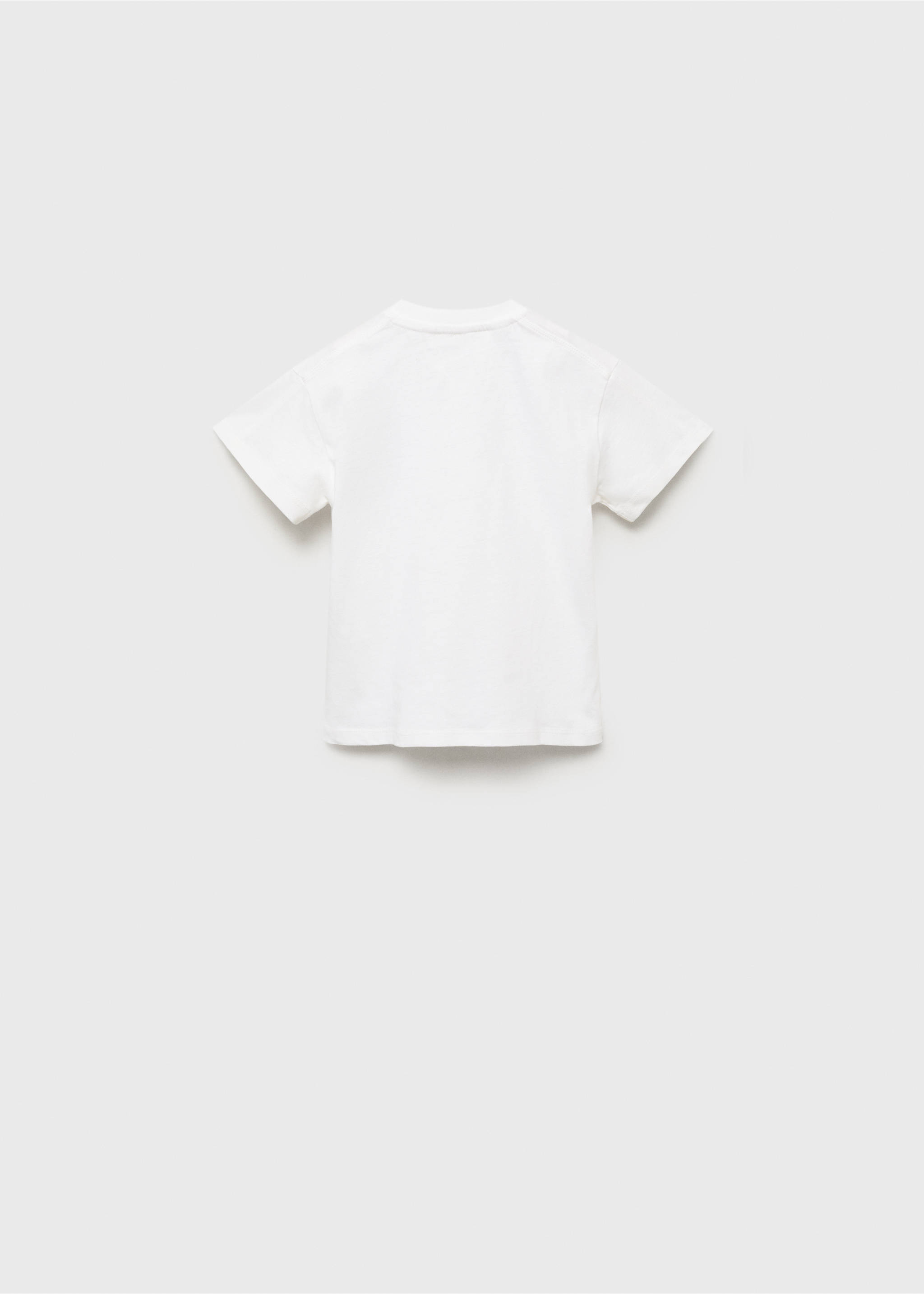 T-shirt motif en relief - Verso de l’article, Blanc. Ref: 17021205-00.