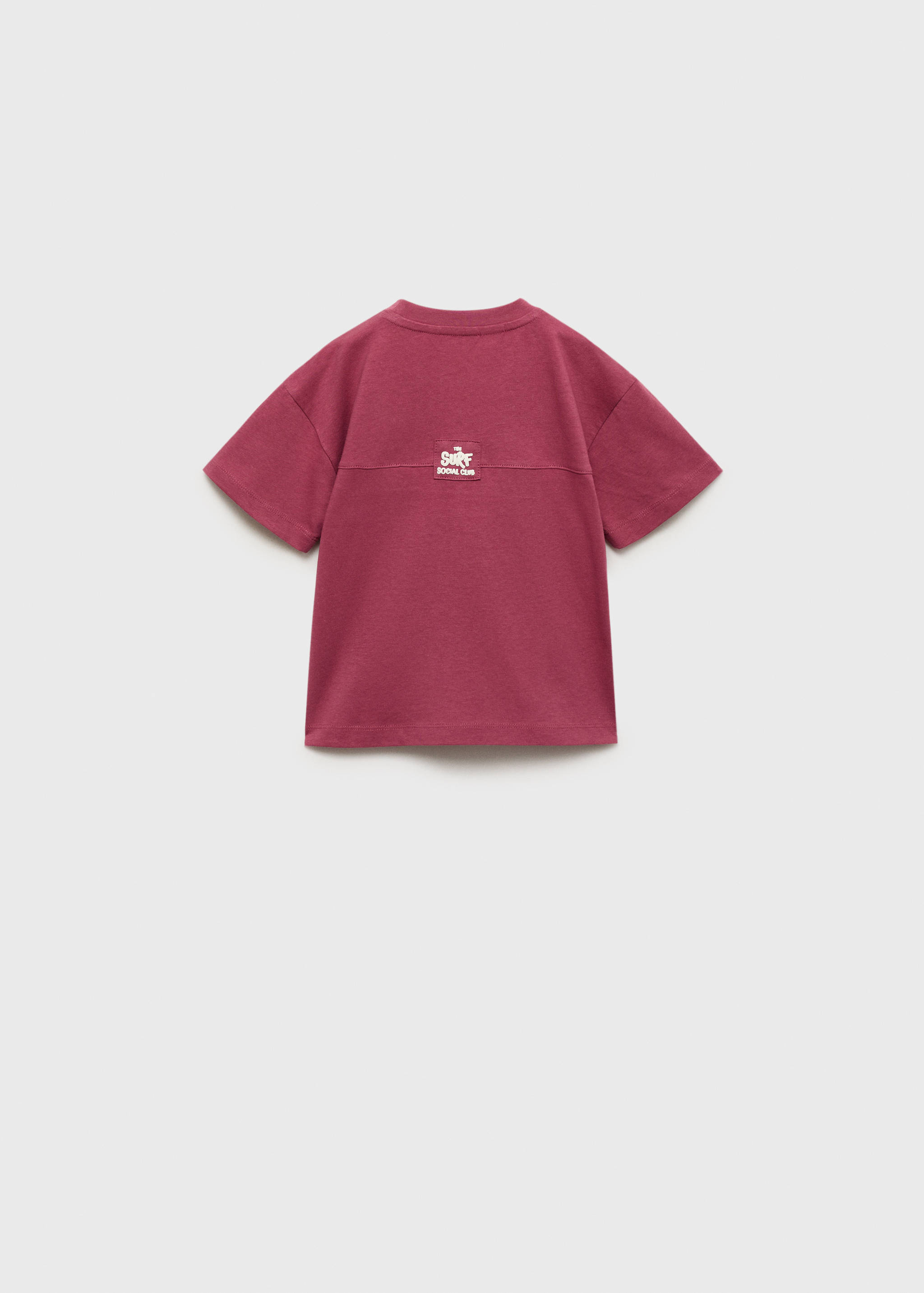 Embroidered detail print t-shirt - Reverse of the article