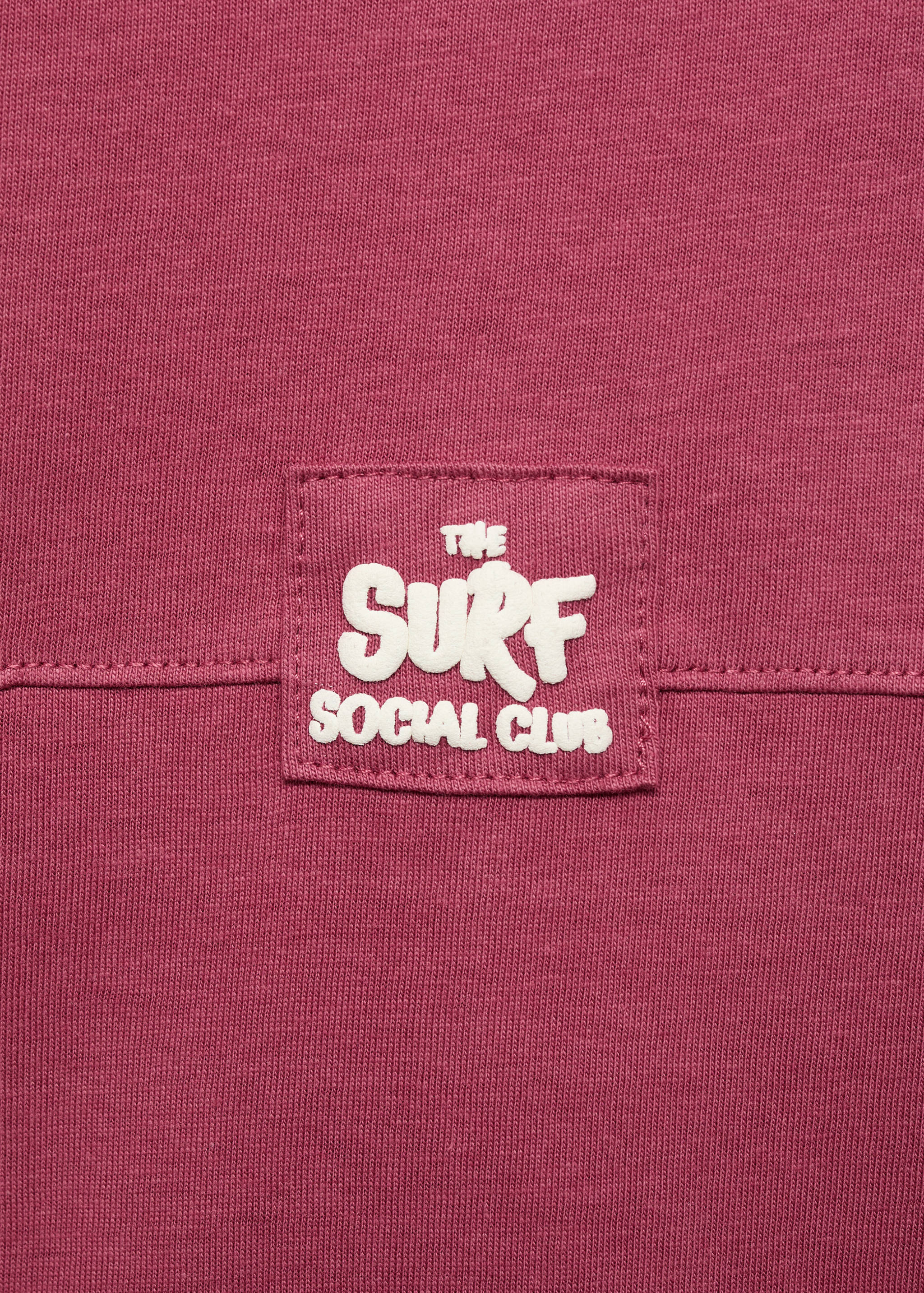 Embroidered detail print t-shirt - Details of the article 0