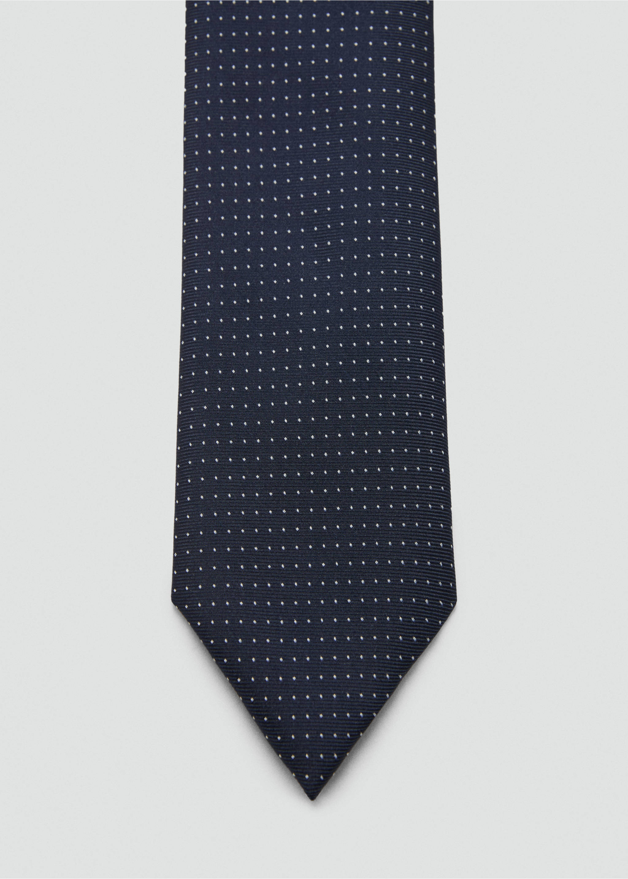 Cravate motif micro-points - Détail de l'article 1, Bleu marine. Ref: 17021213-00.