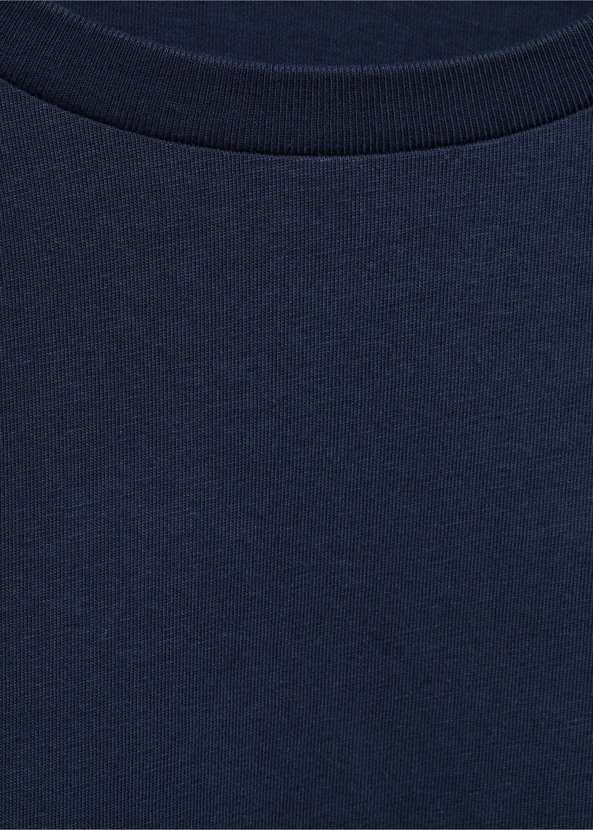 T-shirt manches à revers - Détail de l'article 8, Bleu marine foncé. Ref: 17021214-00.