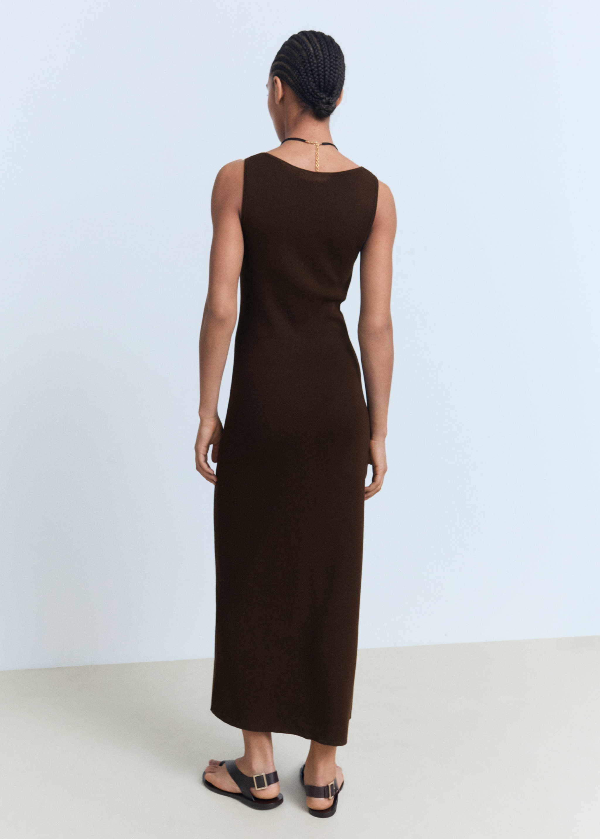 Robe en maille décolleté nœud - Verso de l’article