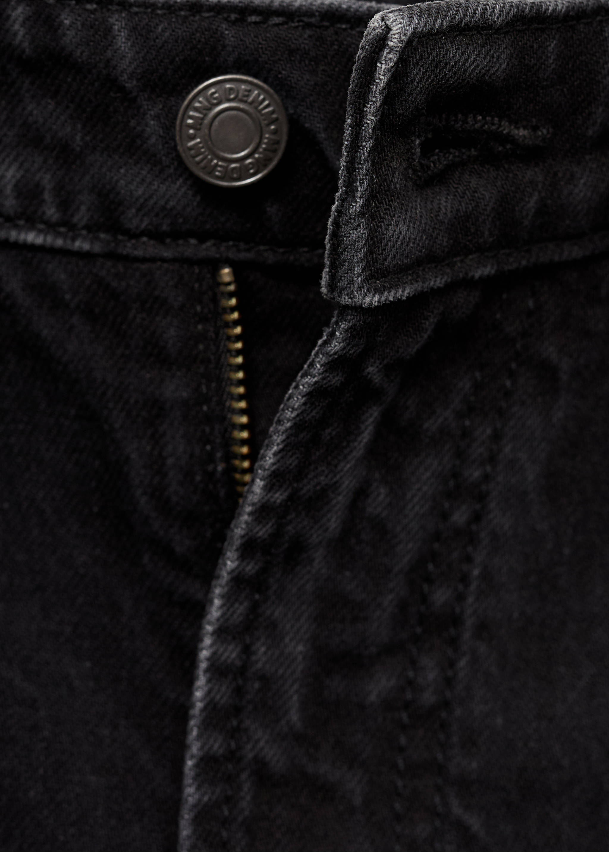 Ben Jeans im Cropped Tapered Fit - Detail des Artikels 8, Black denim. Ref: 17021223-00.