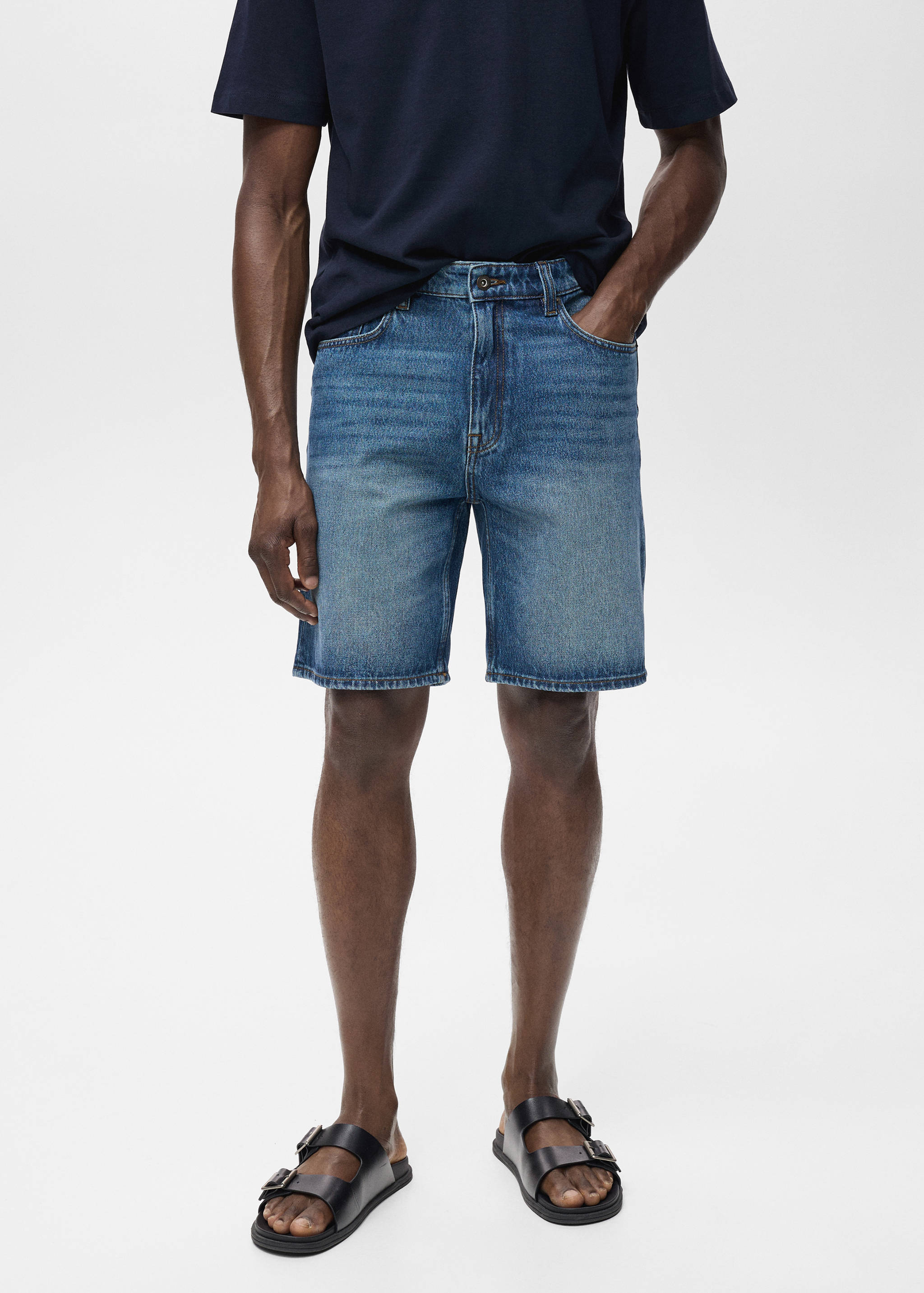 Bermuda en jean regular-fit - Plan moyen