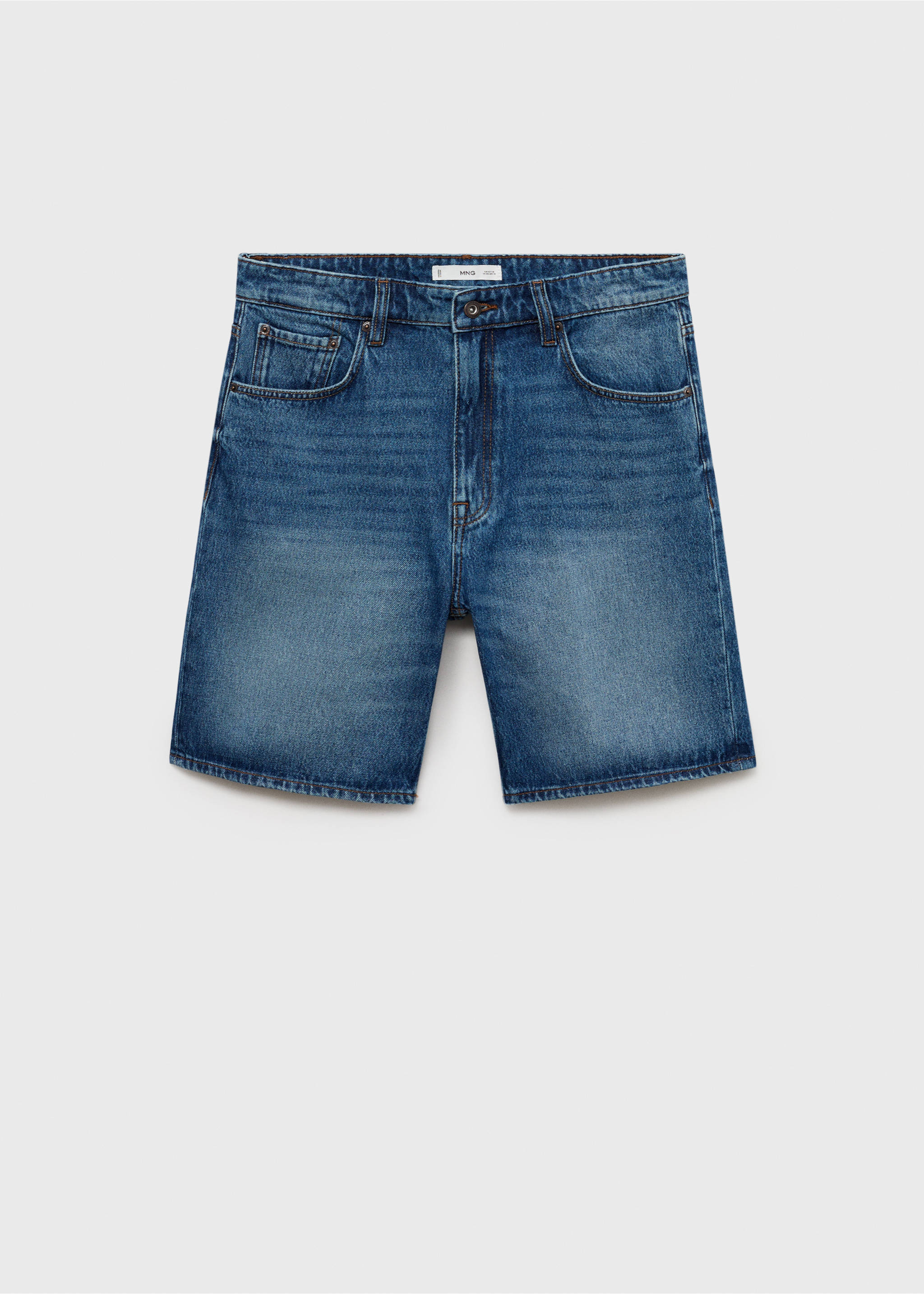 Bermuda en jean regular-fit - Article sans modèle, Bleu foncé. Ref: 17021227-00.