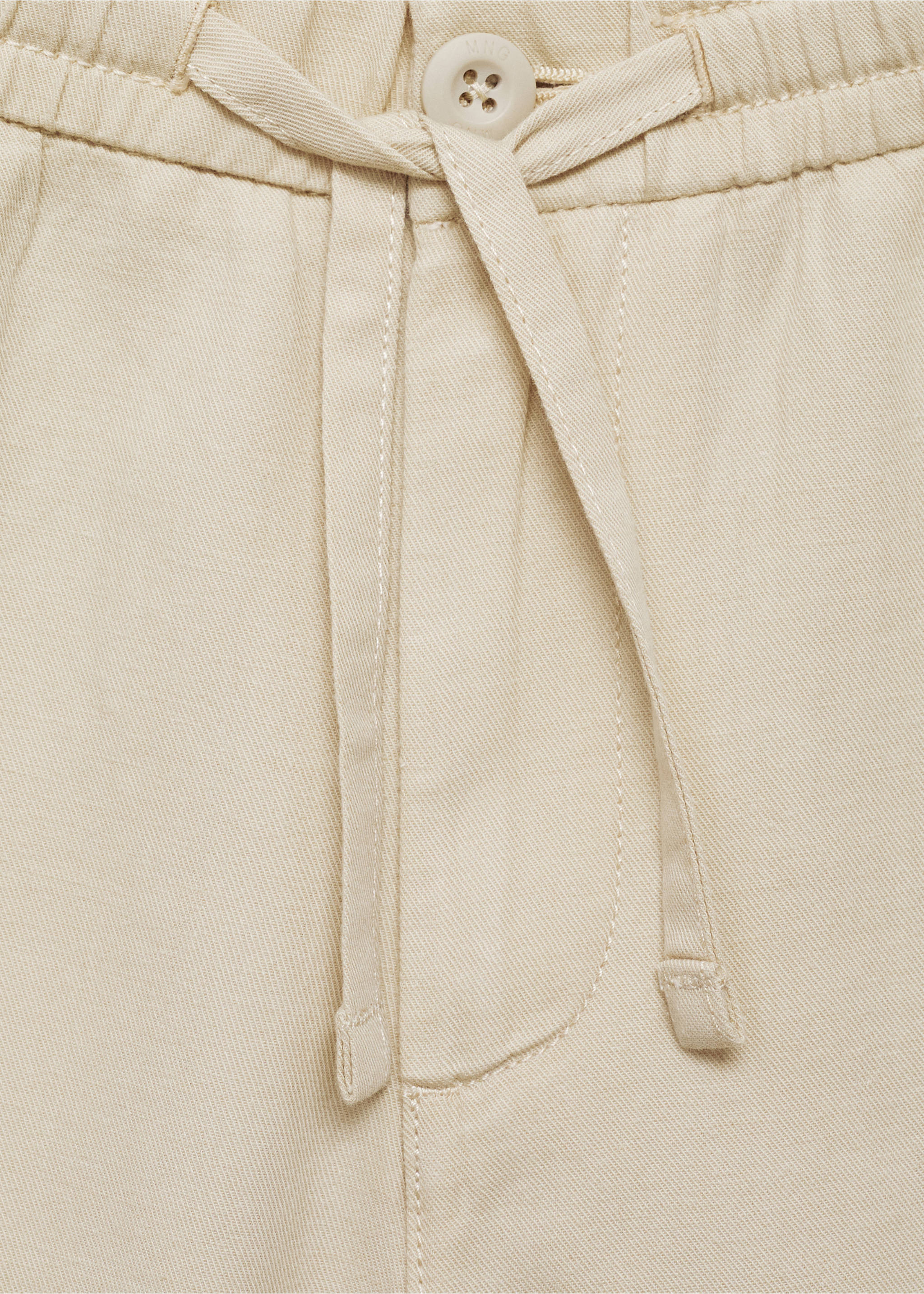 Bermudas lino cargo - Detalle del artículo 8, Beige. Ref: 17021228-00.